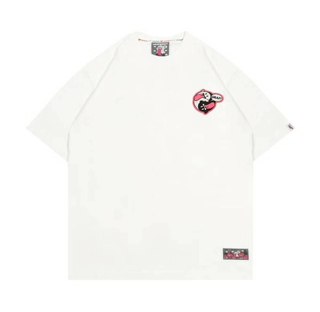 『RB』【現貨正品】Graf可愛鬼刺繡五行短T