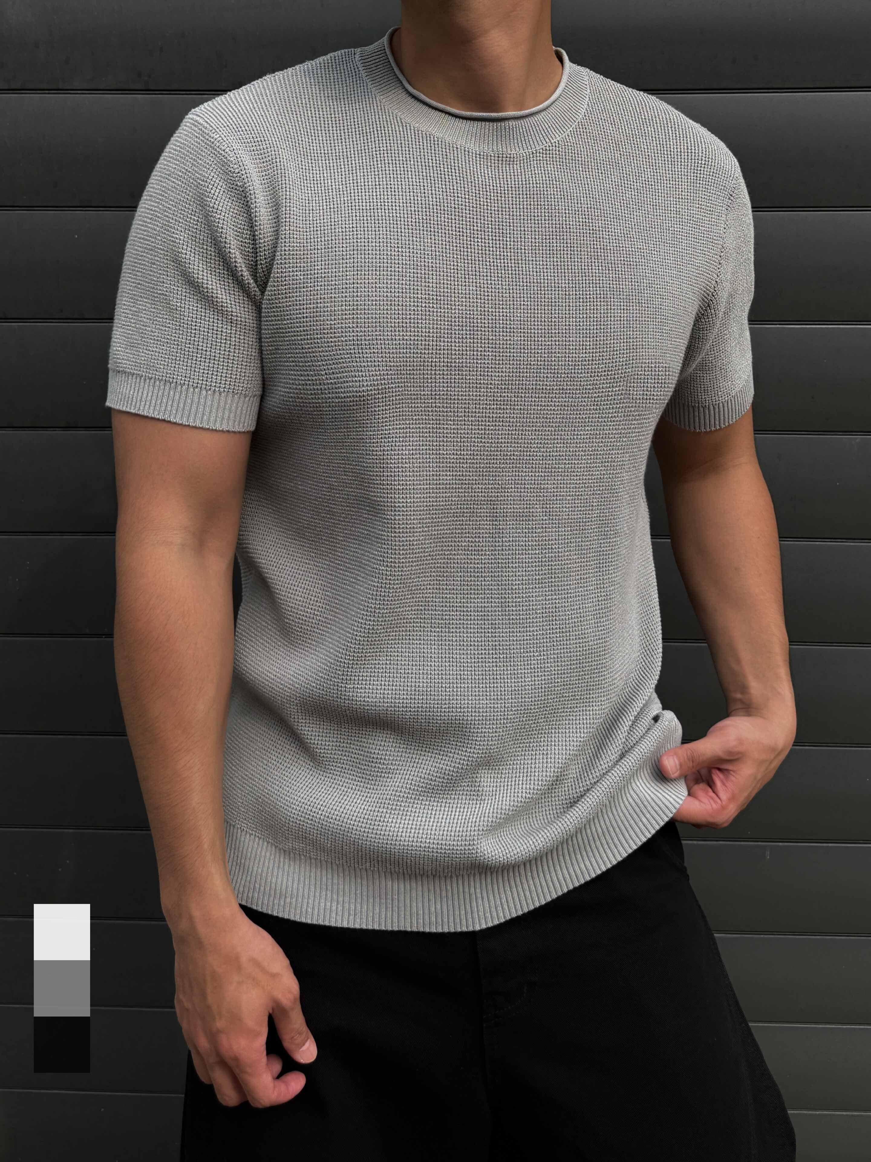 [1atm] Casual-細緻華夫格短T project-046 design™ by 1atm