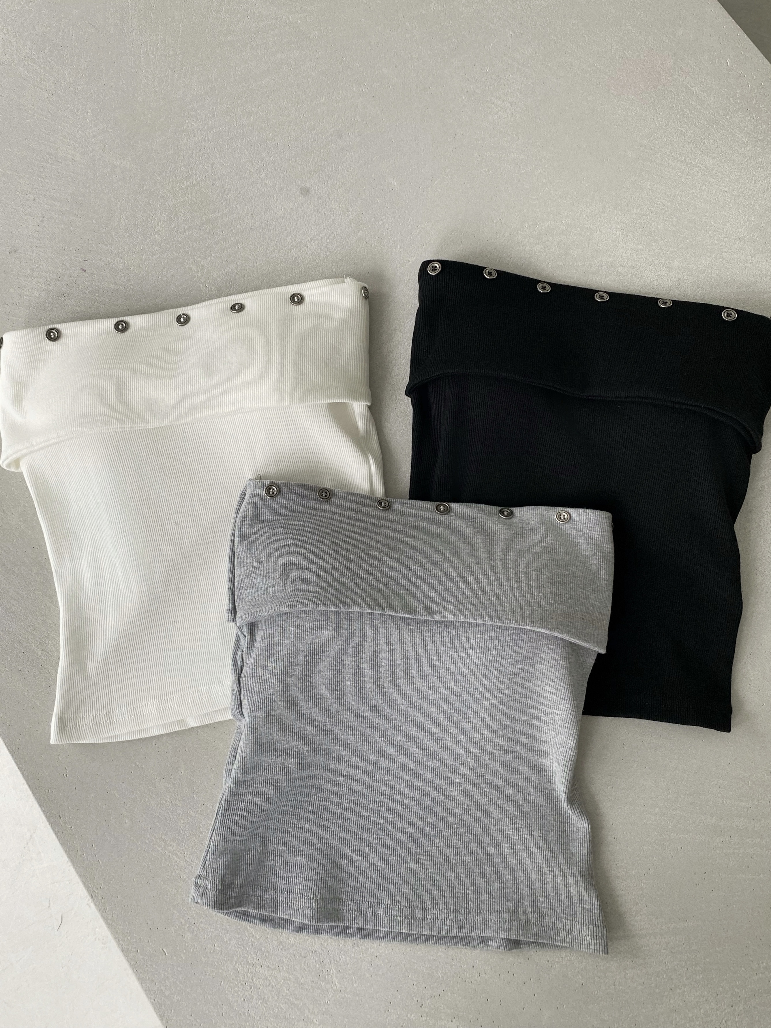 排釦兩穿平口bra top