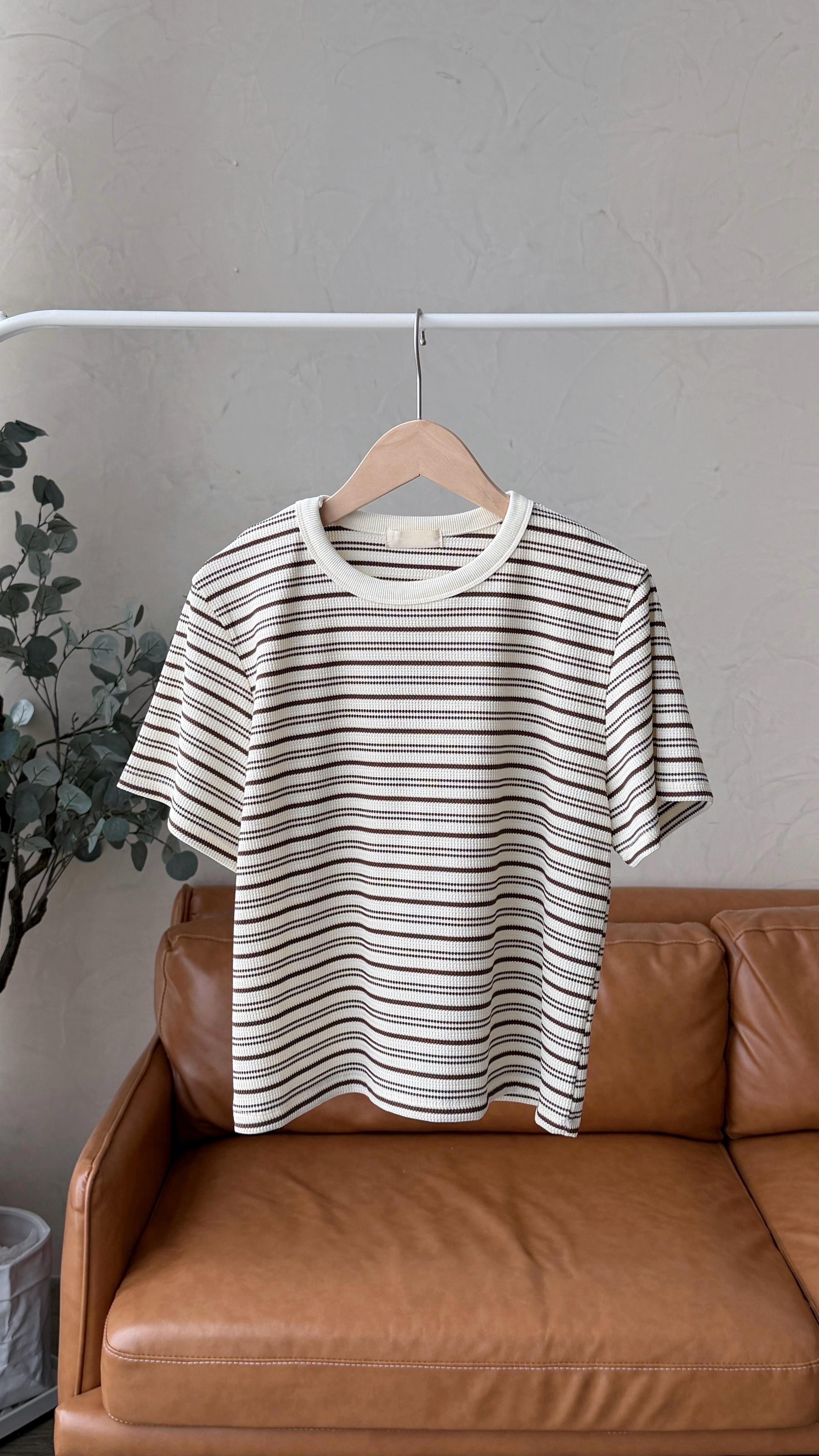 KR530 併色彈性橫間TEE-3色