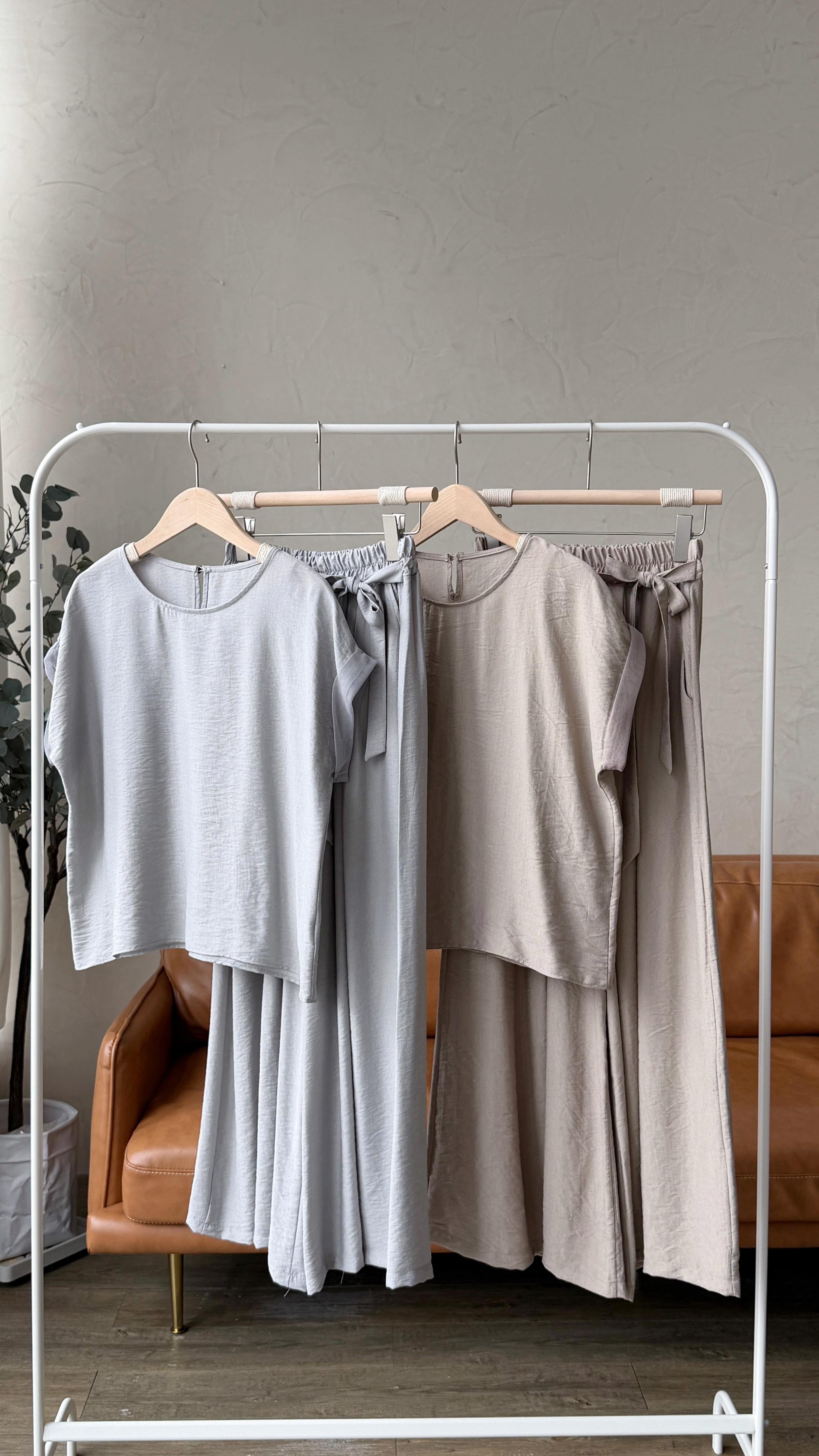 KR535 夏季必備空氣感休閒SET-2色