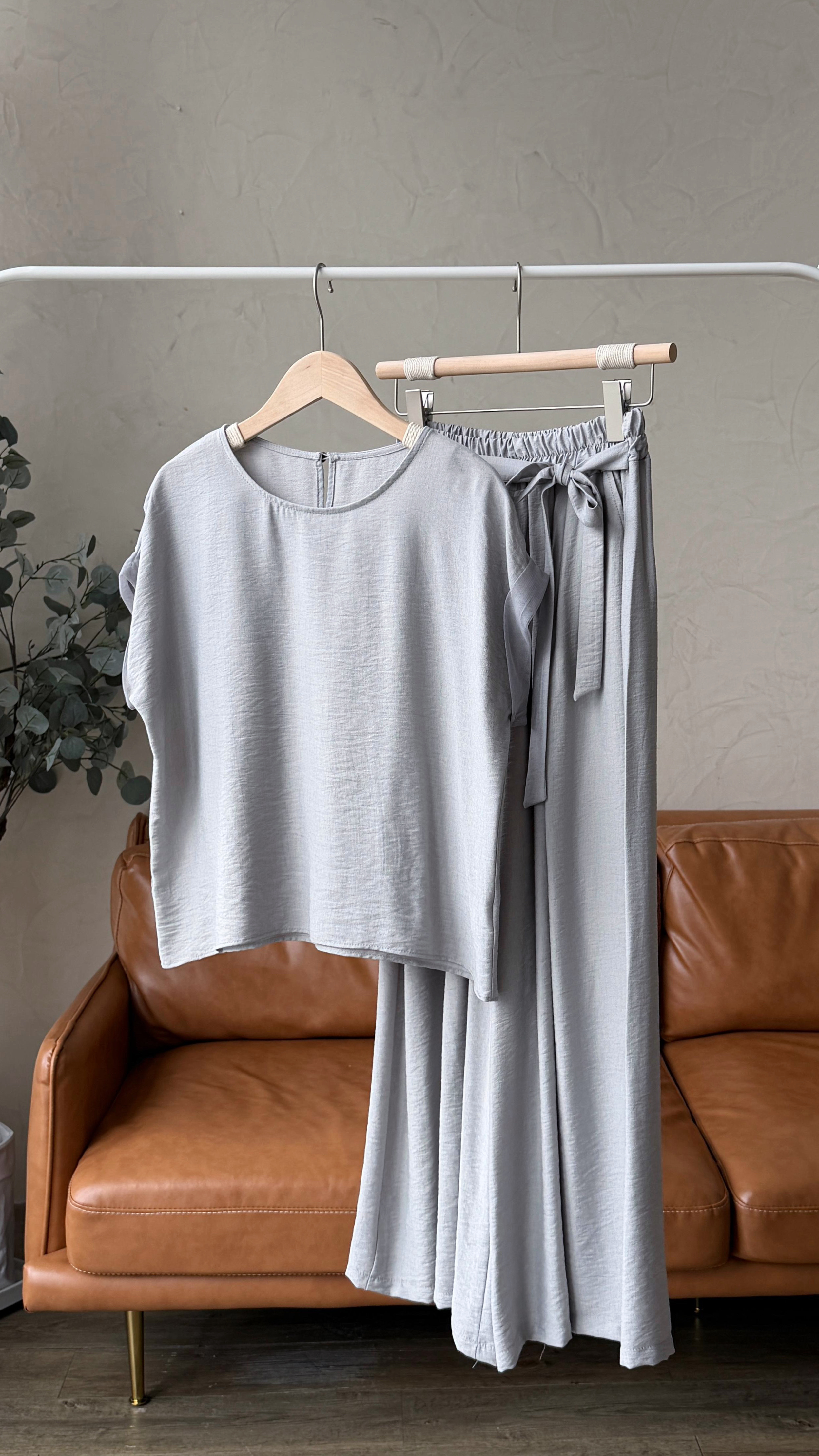 KR535 夏季必備空氣感休閒SET-2色