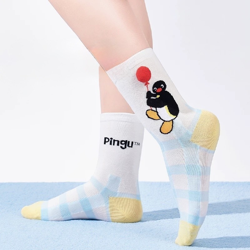 PINGU 企鵝家族 中筒襪 襪子