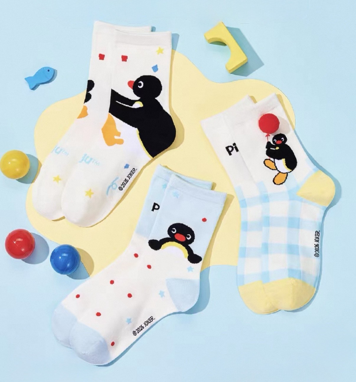 PINGU 企鵝家族 中筒襪 襪子