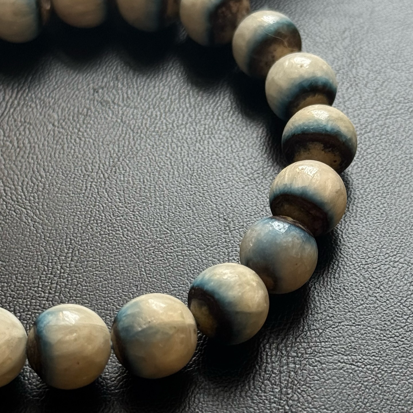 [原石] 印尼藍冰河石 手串