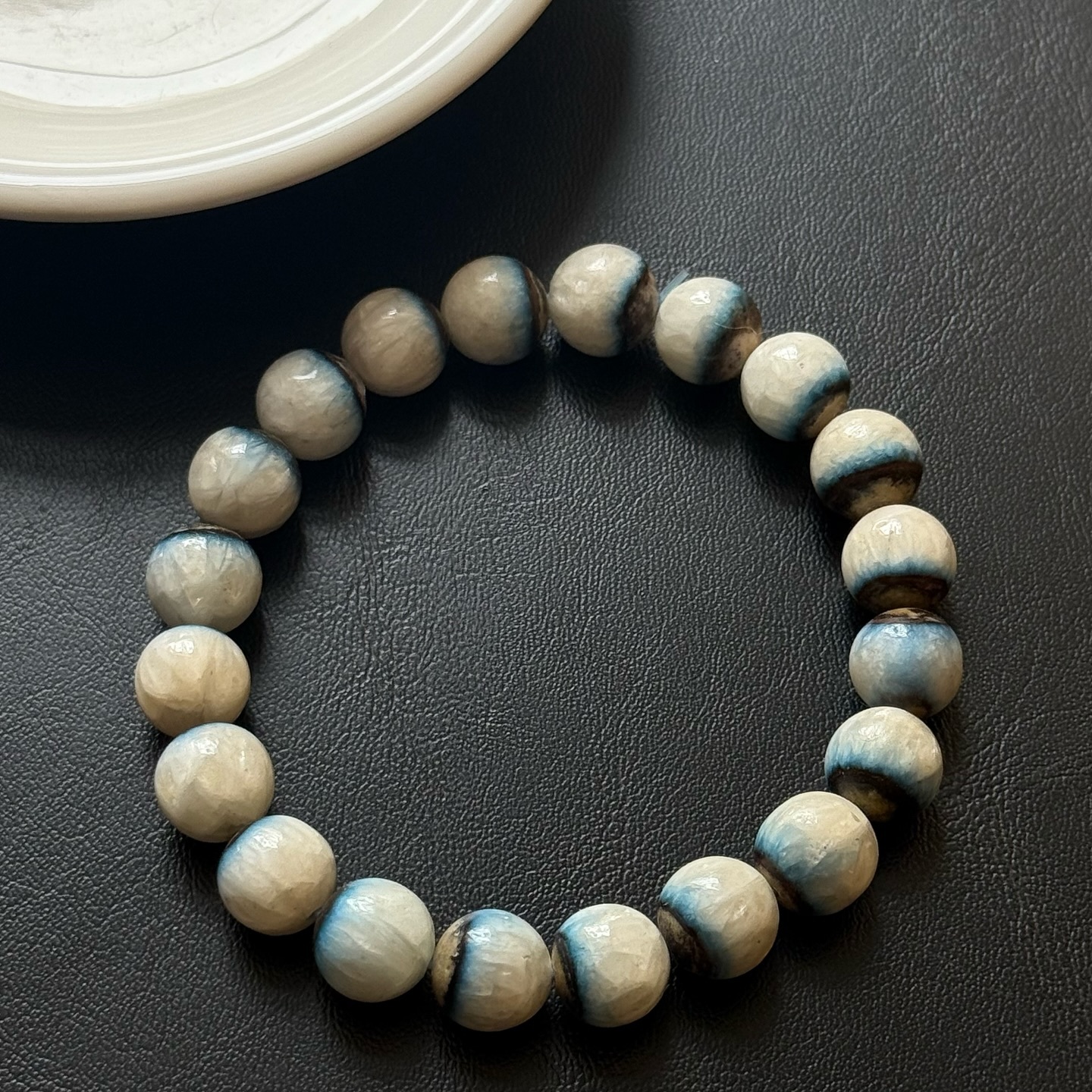 [原石] 印尼藍冰河石 手串