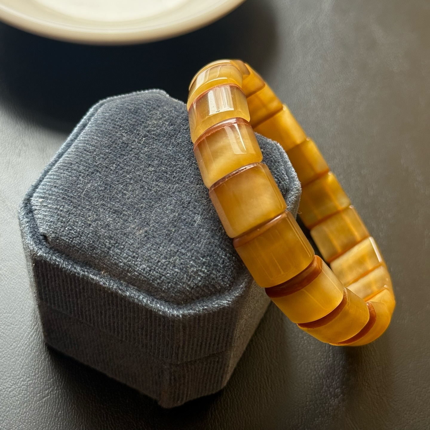 [原石] 玉化虎眼石 水晶手排