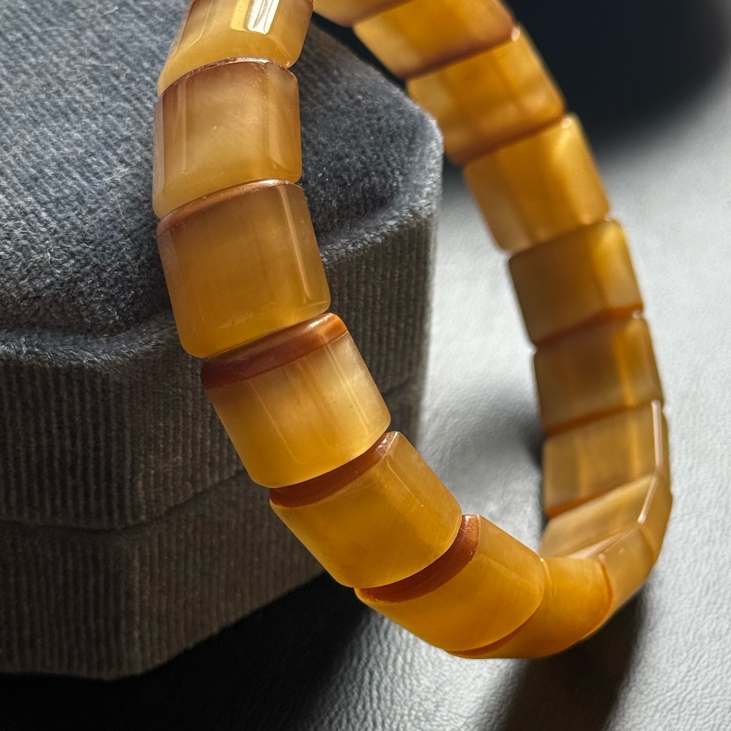 [原石] 玉化虎眼石 水晶手排