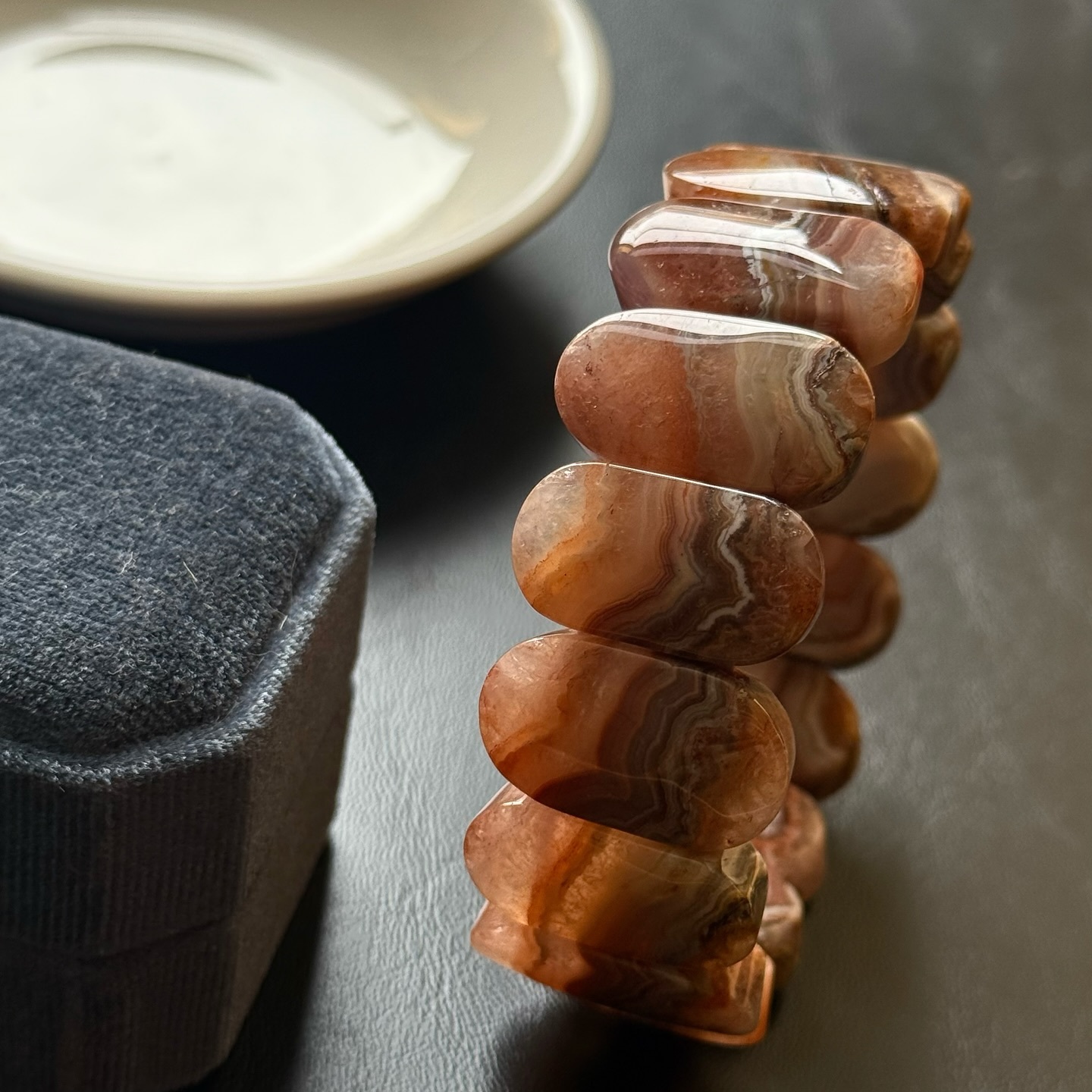 [原石] 夢幻紫晶瑪瑙 水晶手排