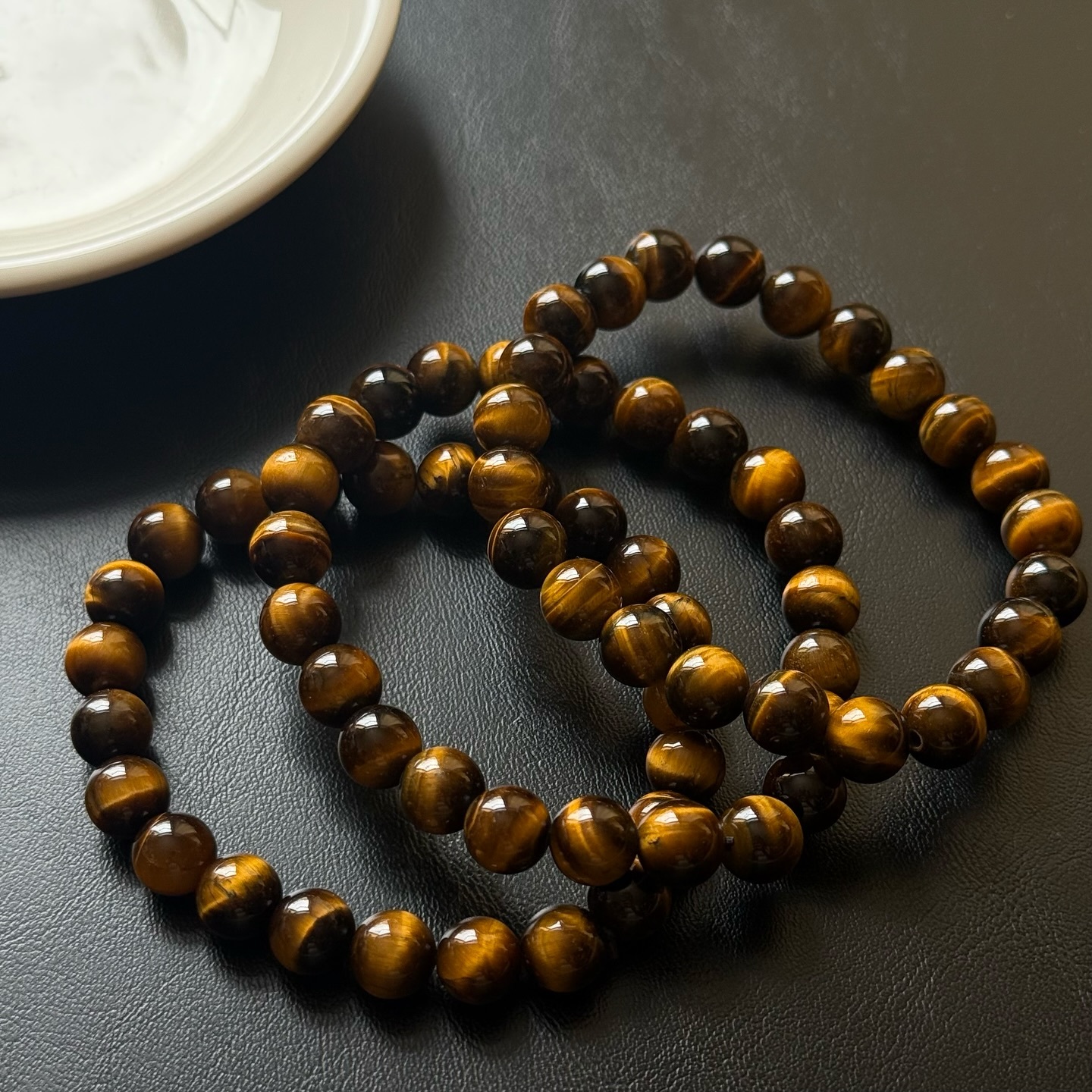 [原石] 高階 黃虎眼石 水晶手串