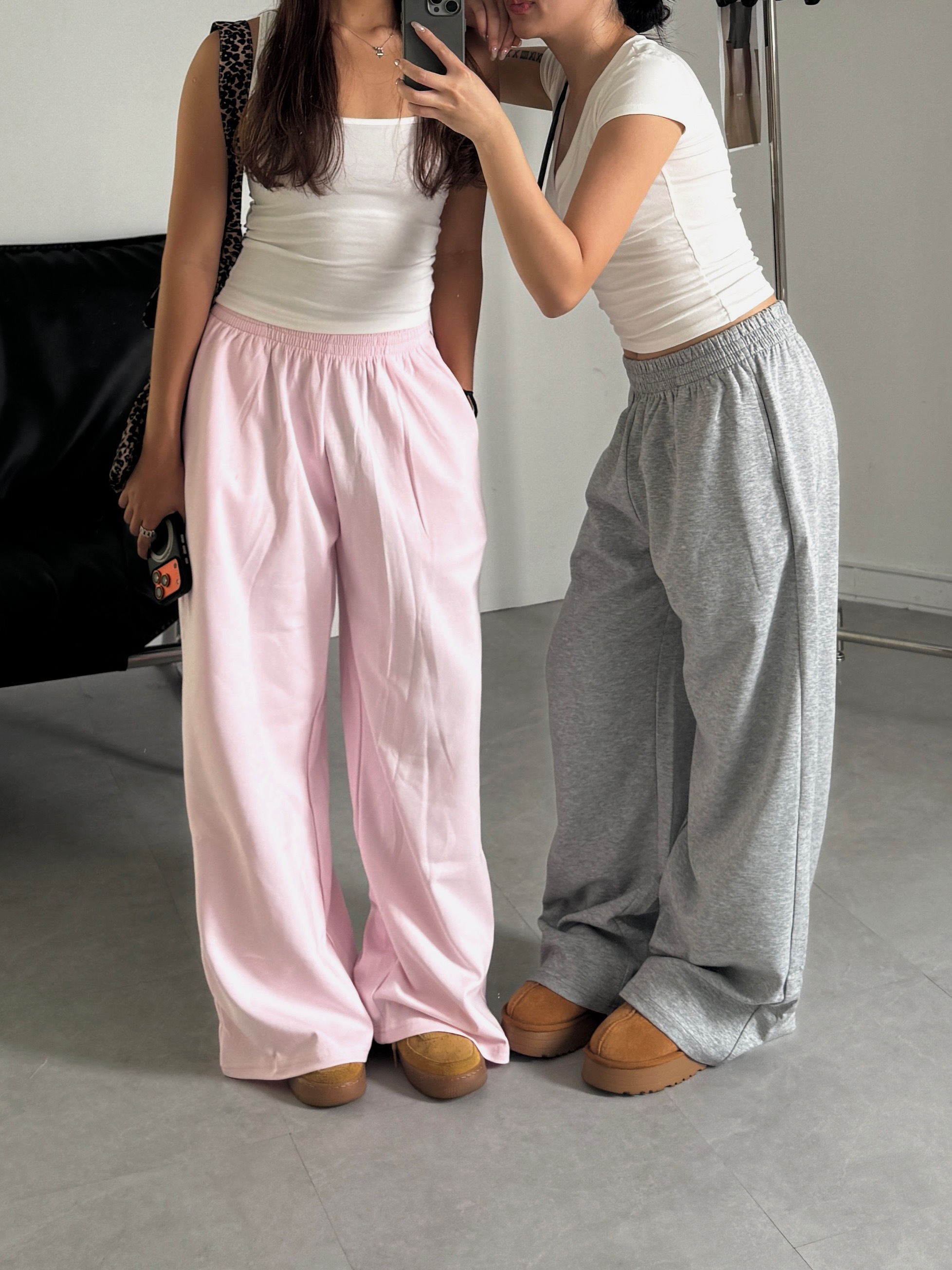 自留⭐𝗦𝗼𝗳𝘁𝗰𝗼𝗿𝗲歐美寬鬆直筒棉褲(2色)