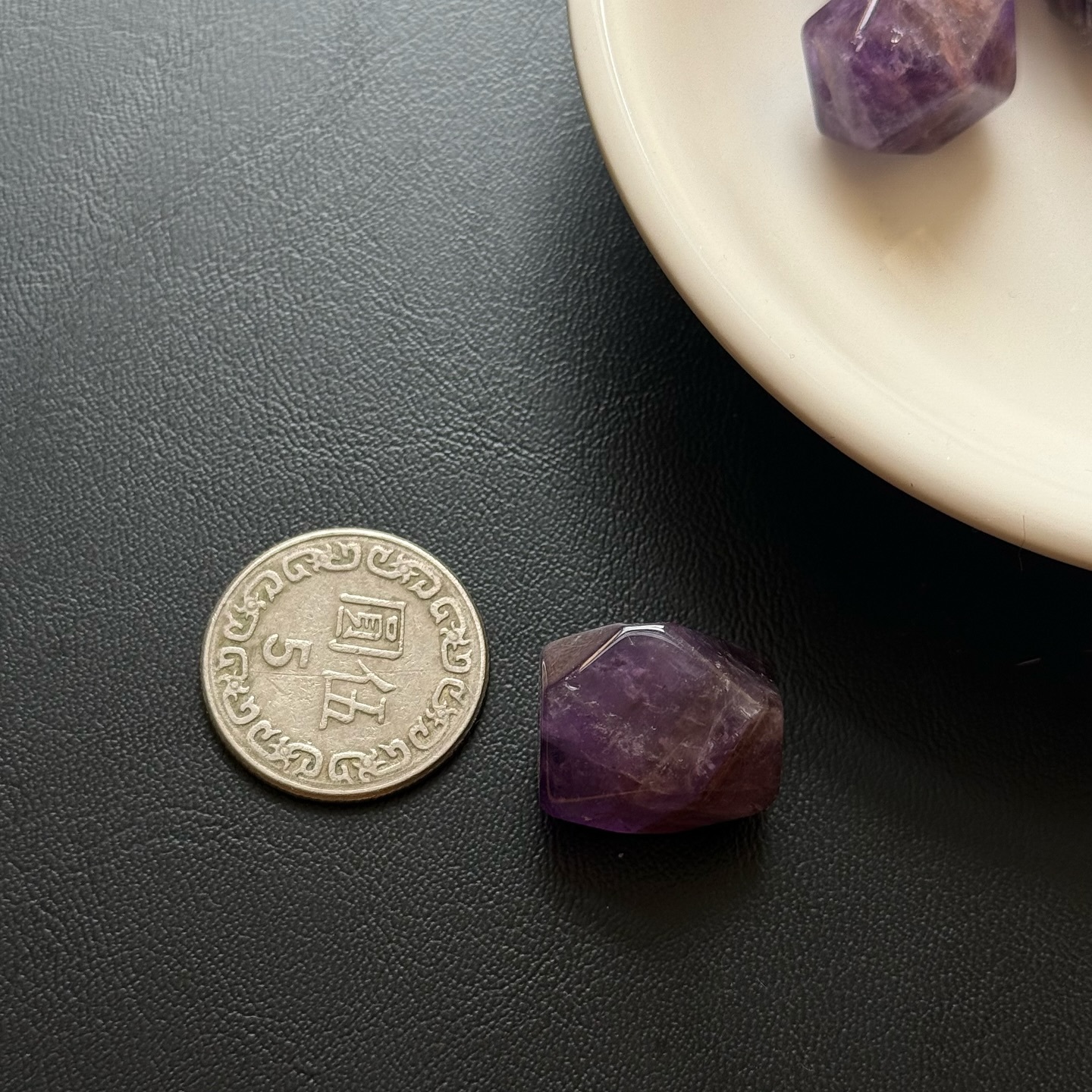 [原石] 紫水晶 通孔配件 客製化手串配件