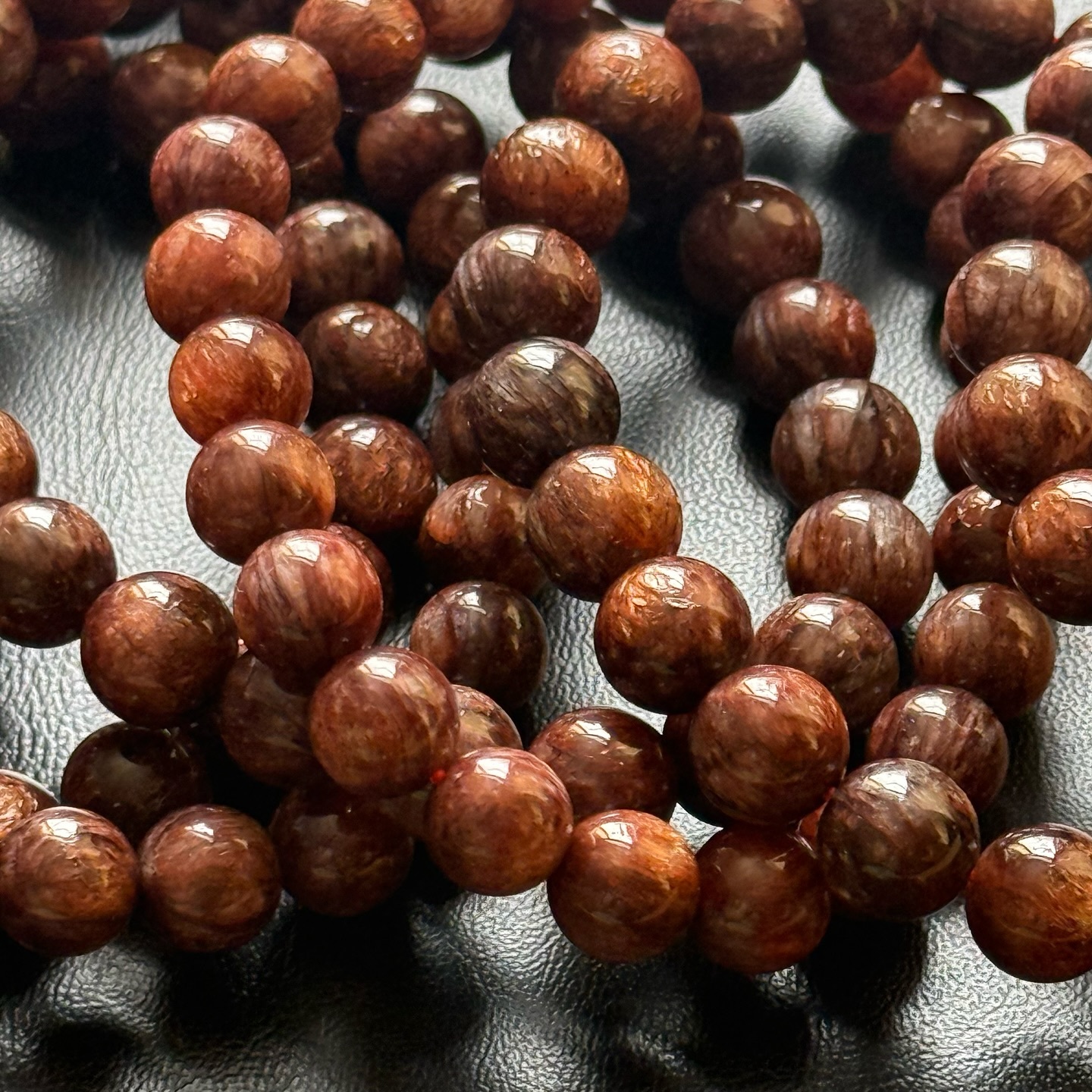 [原石] 滿盆黑金超七 水晶手串