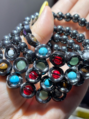 260409 - A28 8mm+五行黑膽石設計款手串（買一送一）（孤）