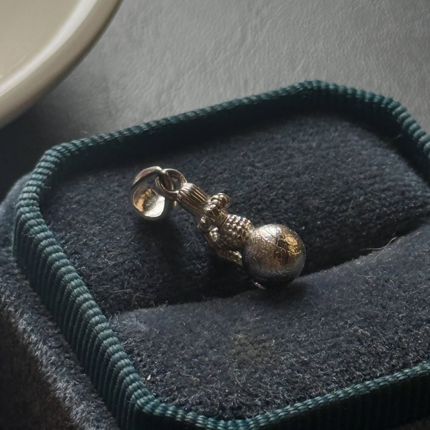 [原石] 鐵隕石 / 天鐵 925銀項鏈吊墜 美人魚