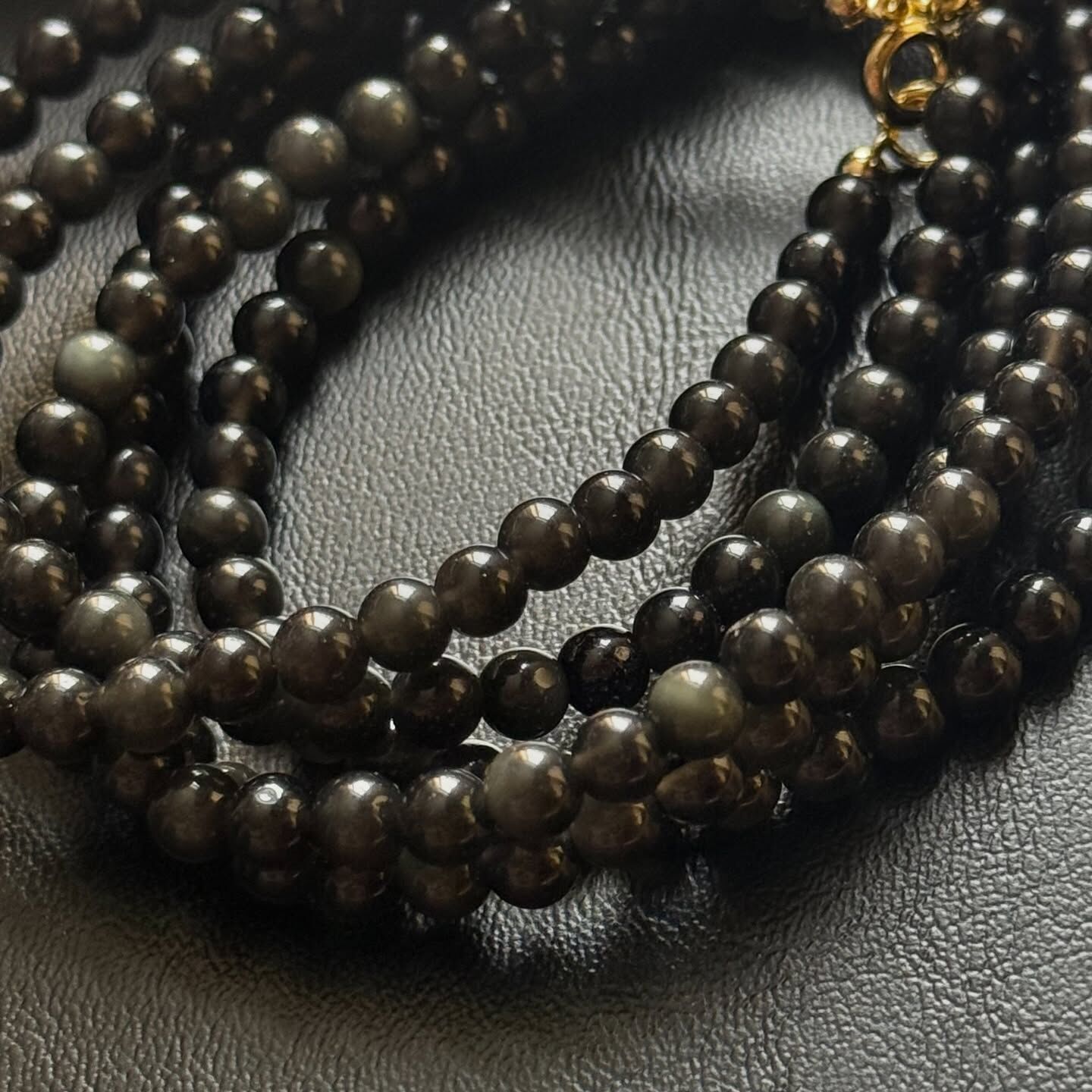 [原石] 彩虹黑曜石 水晶手鏈