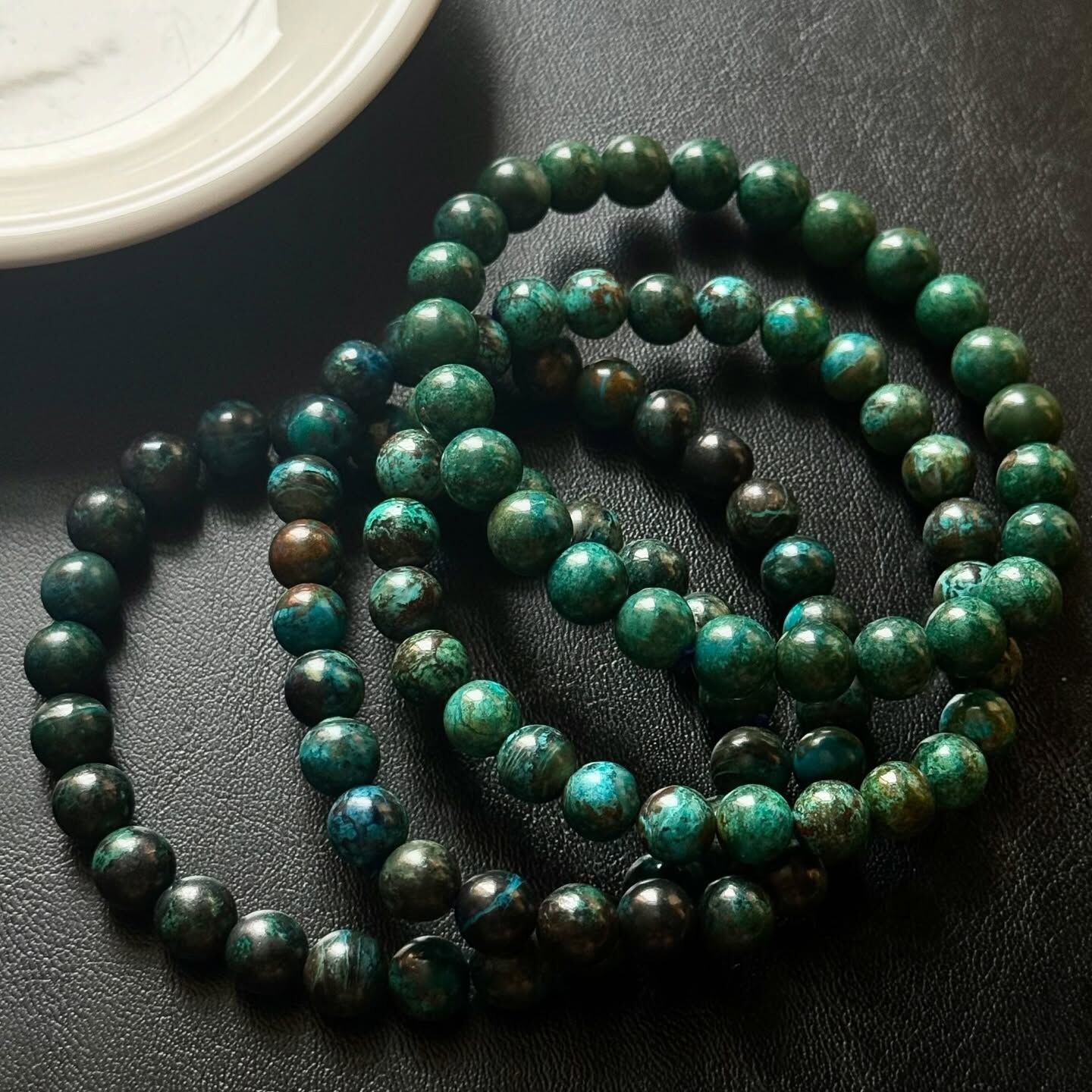 [原石] 矽孔雀石 水晶手串