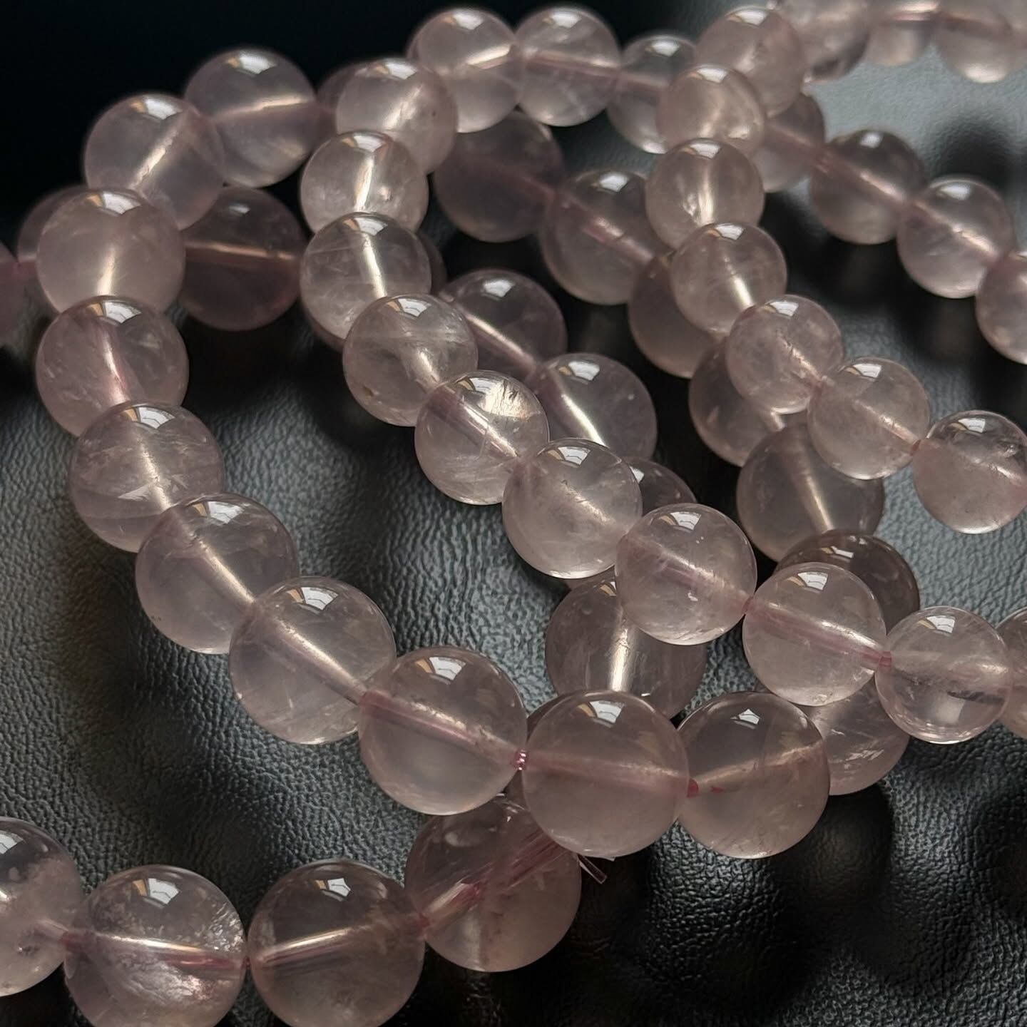 [原石] 透體粉晶 水晶手串