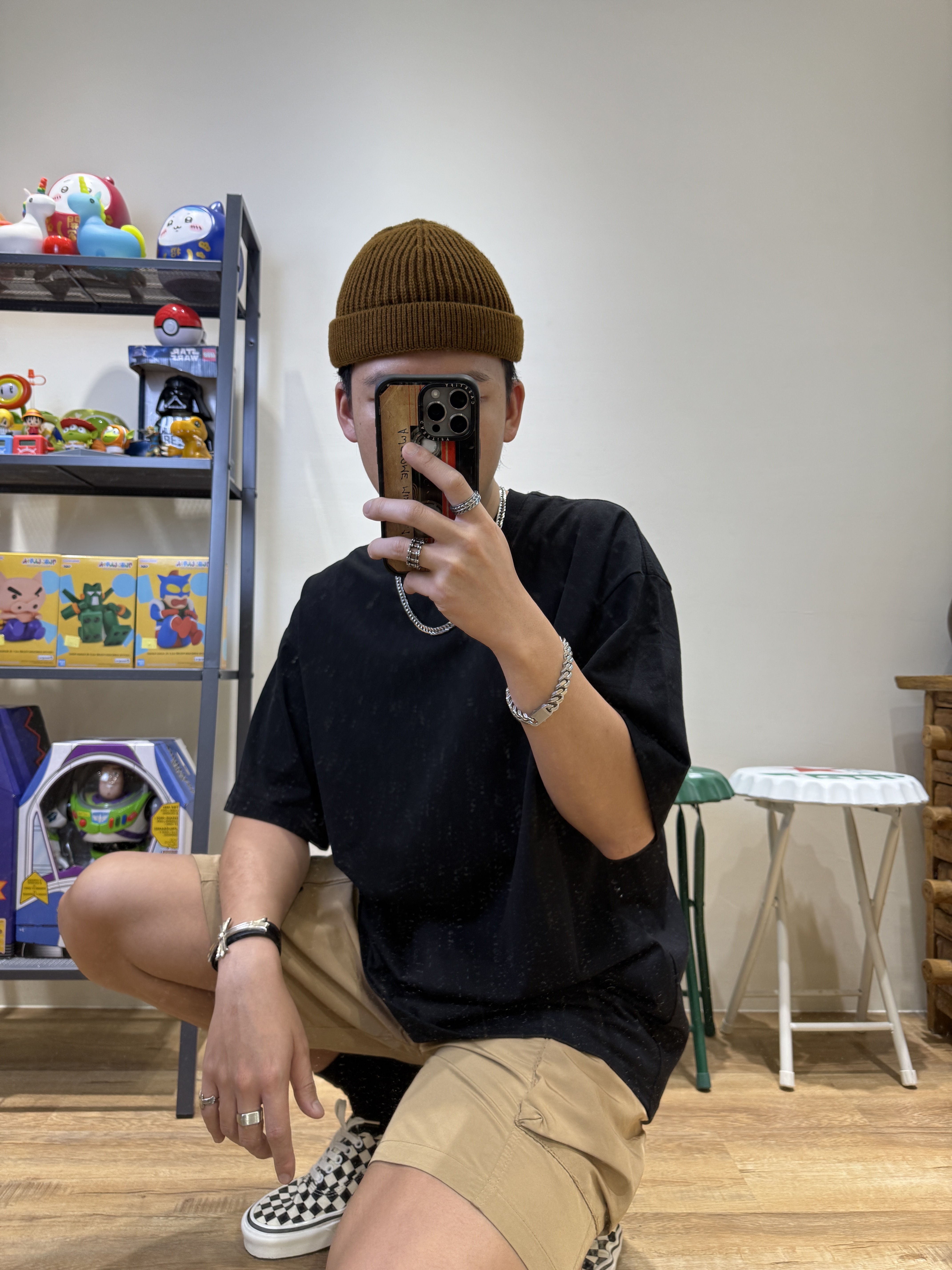 SORONA涼感寬鬆重磅短T(黑)