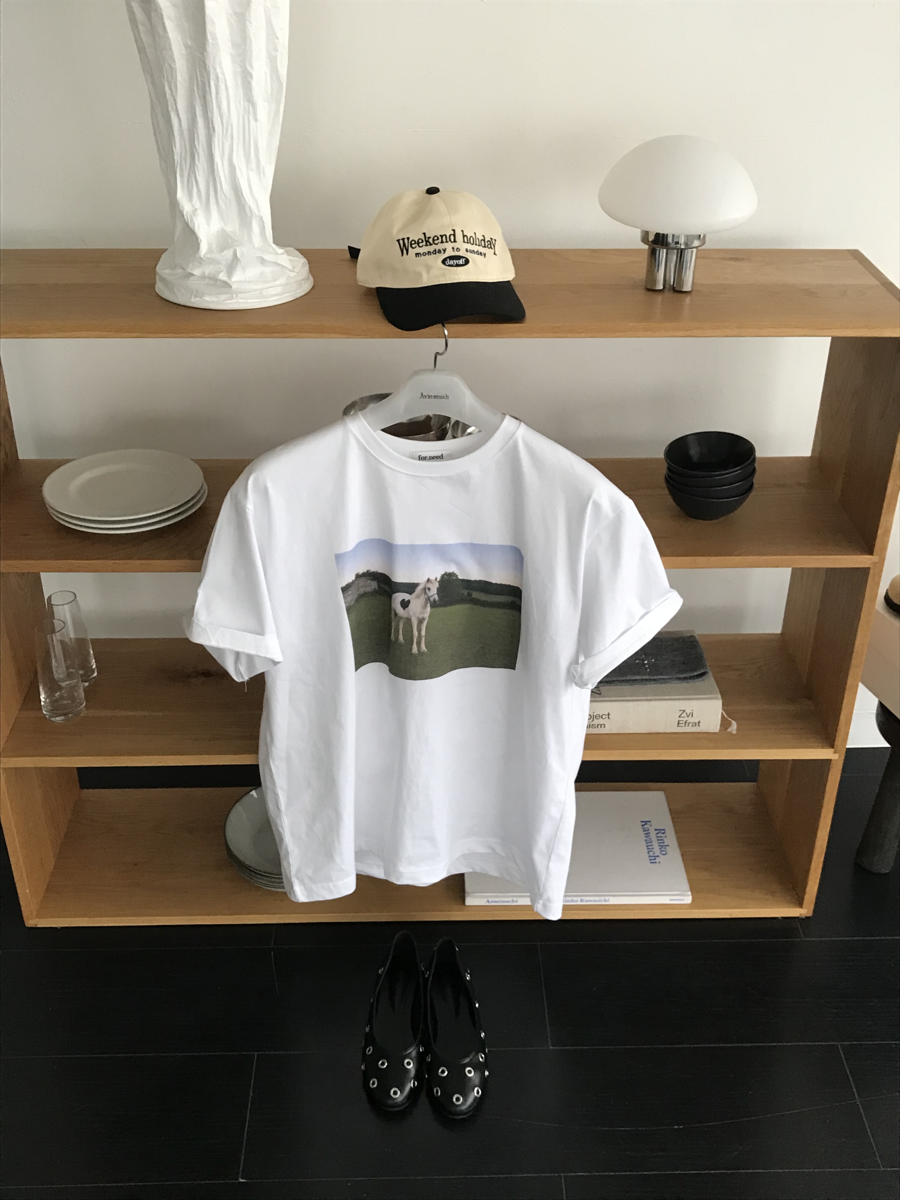 馬的愛tee(白/灰)