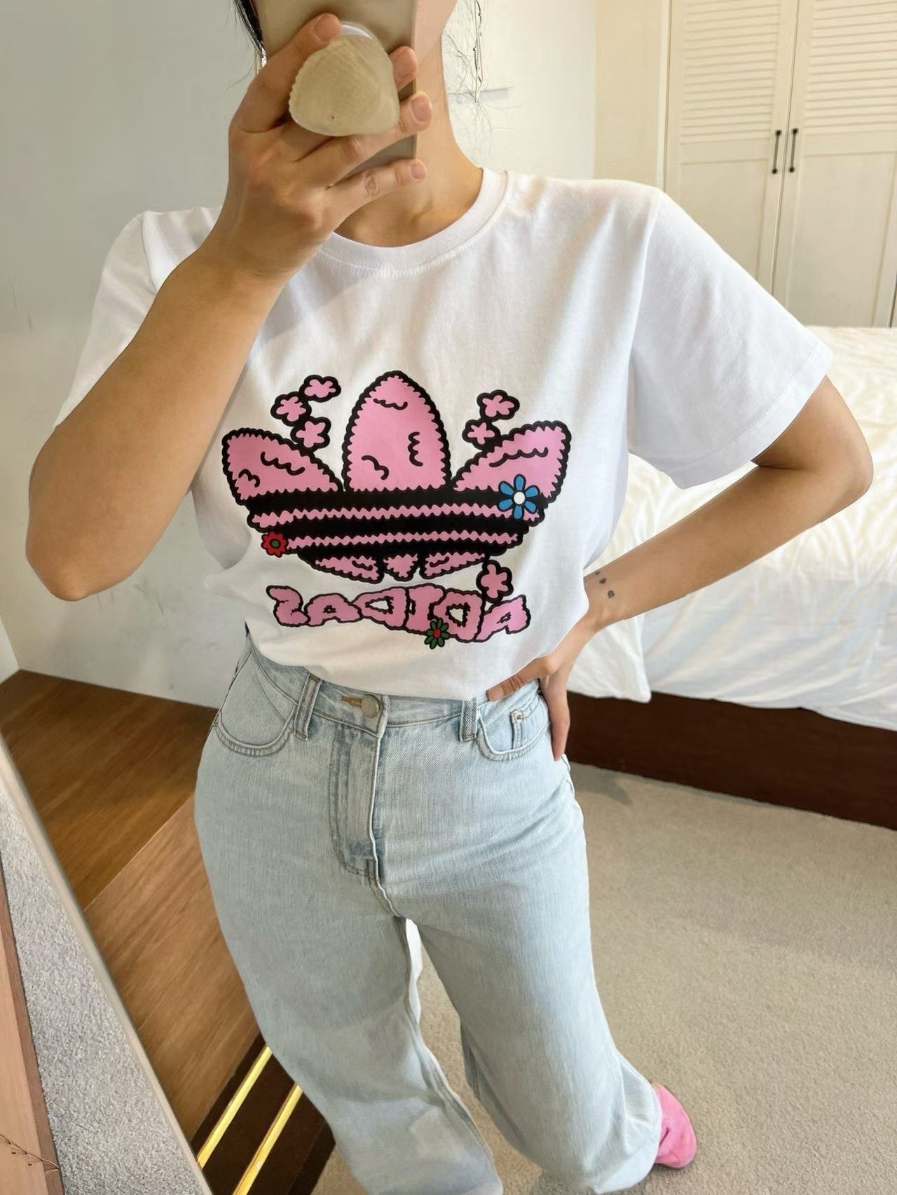 Lap1 韓國高質品牌👍 不起毛球超靚料tee