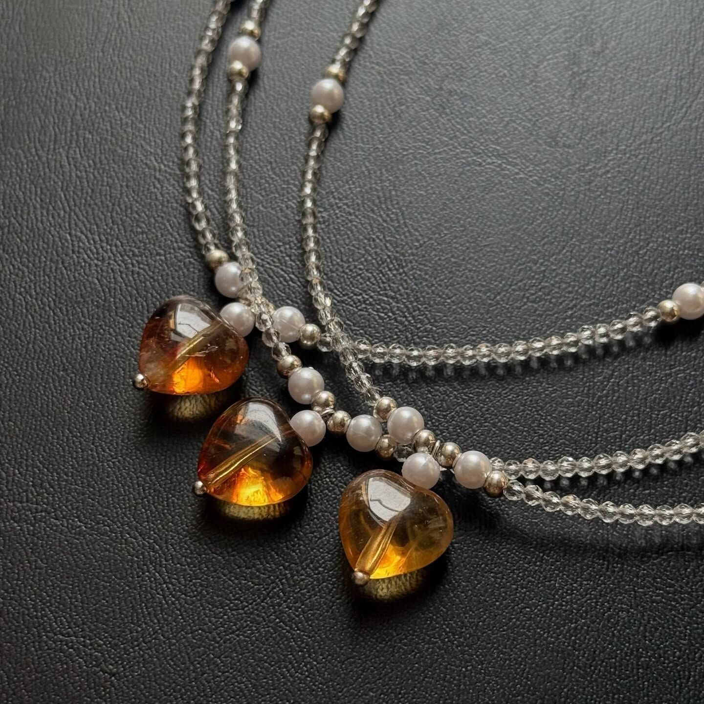 [原石] 黃水晶項鏈 水晶項鏈