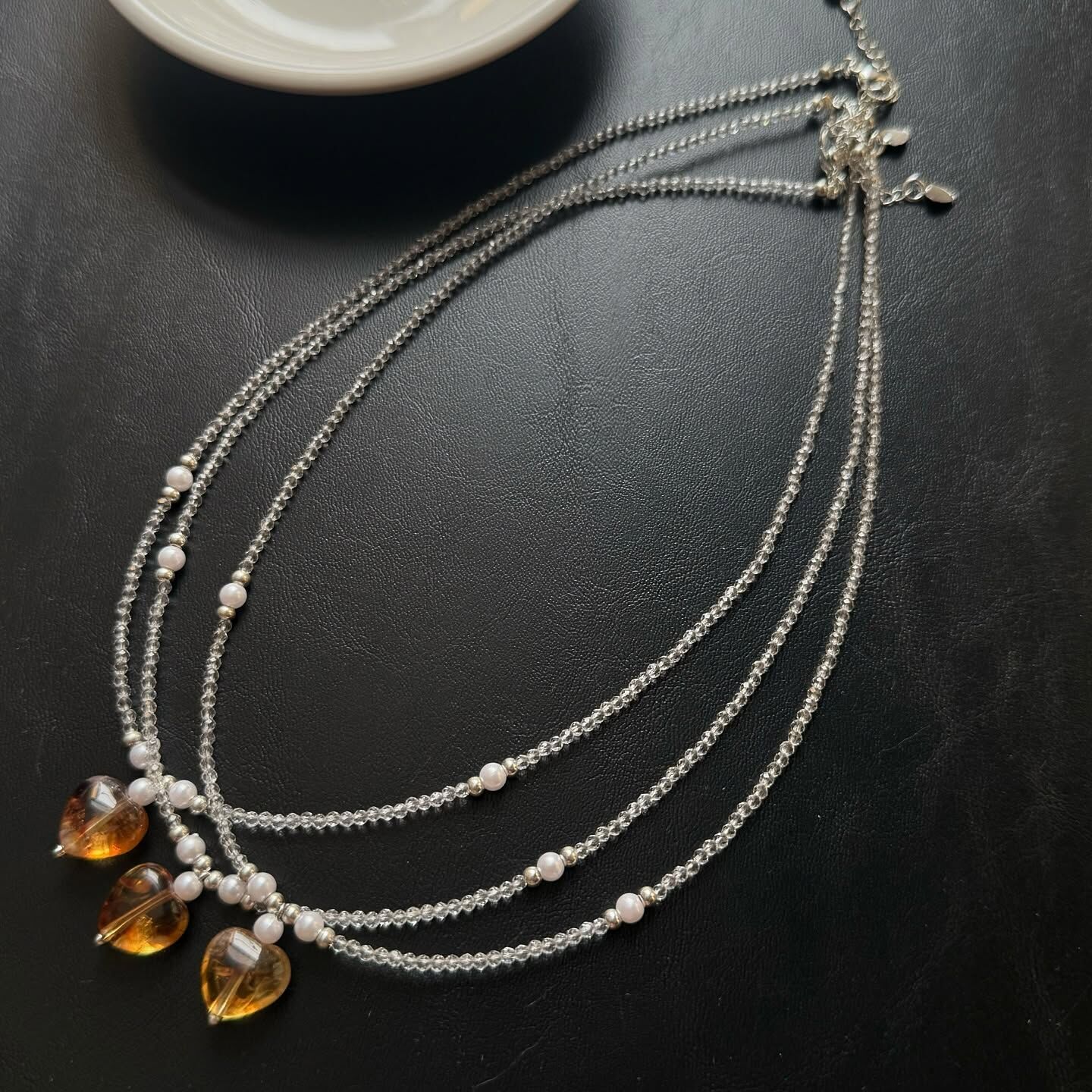 [原石] 黃水晶項鏈 水晶項鏈