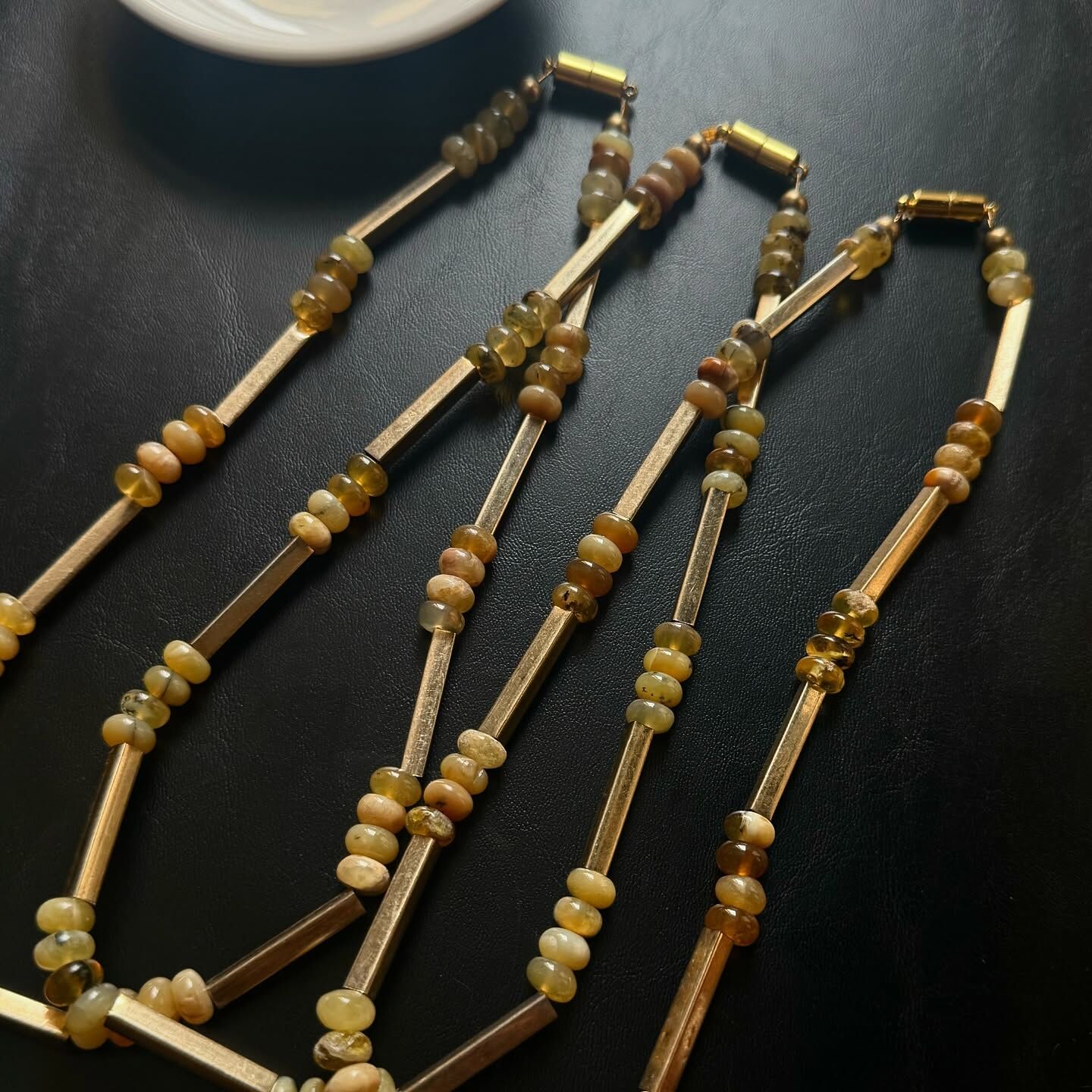 [原石] 黃蛋白石項鏈 磁吸式項鏈