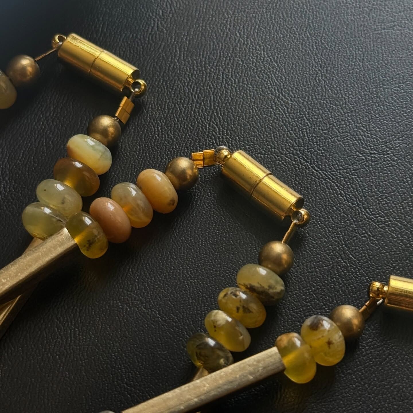 [原石] 黃蛋白石項鏈 磁吸式項鏈