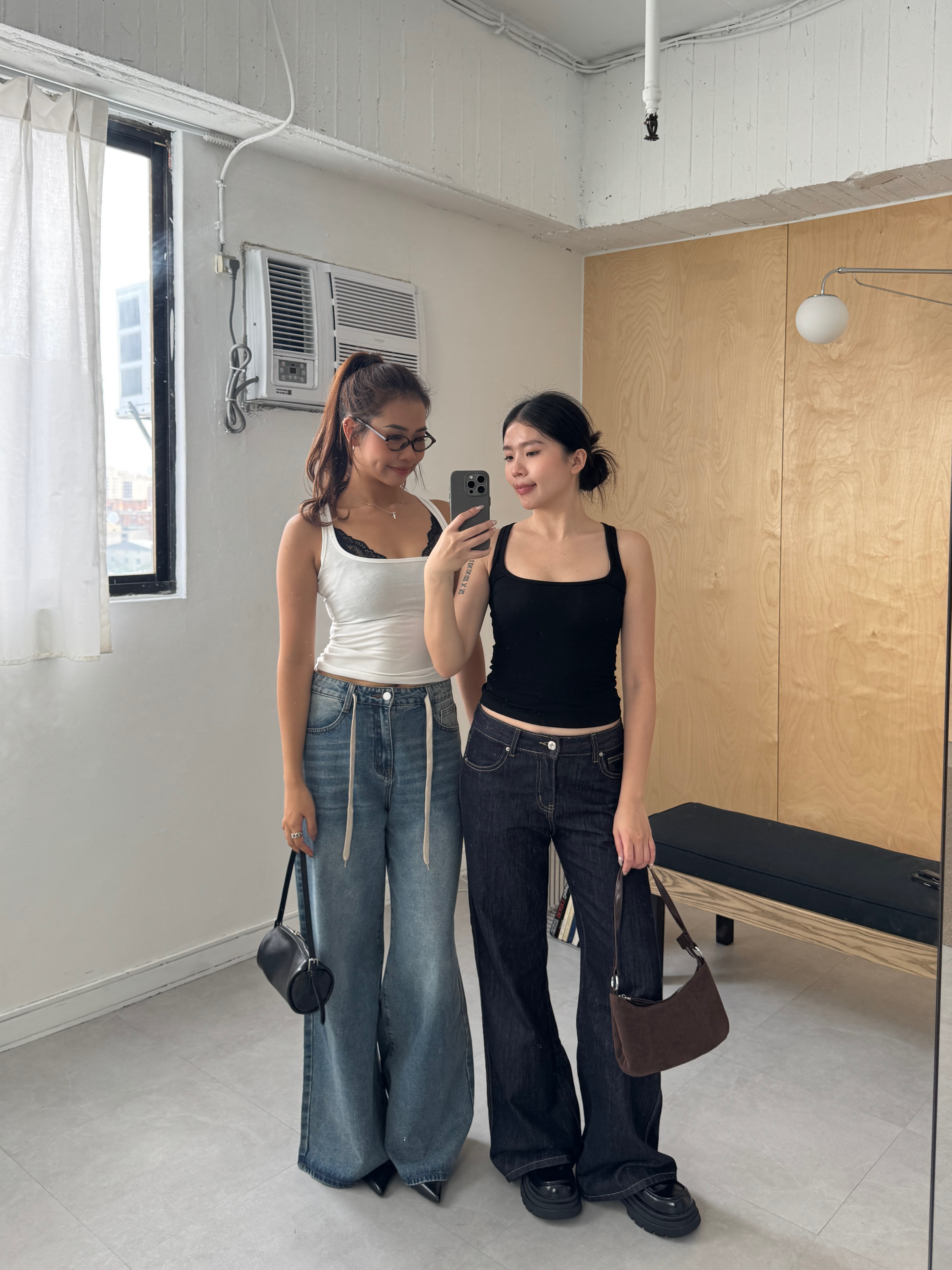 經典歐美方領背心(2色)