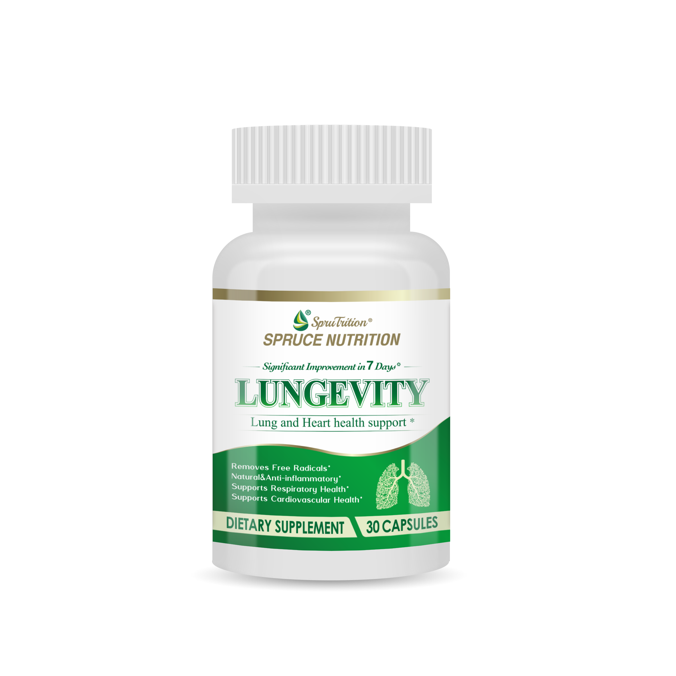 【 Spruce Nutrition 】清肺結節 洋蔥素膠囊｜30 粒裝（美國原裝行貨）
