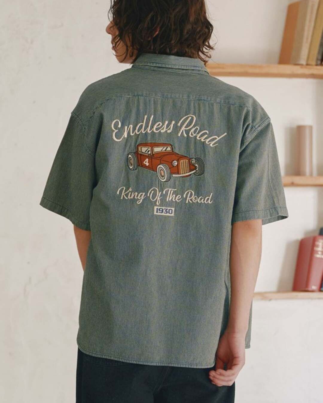 【POWER TO THE PEOPLE】老爺車復古牛仔襯衫