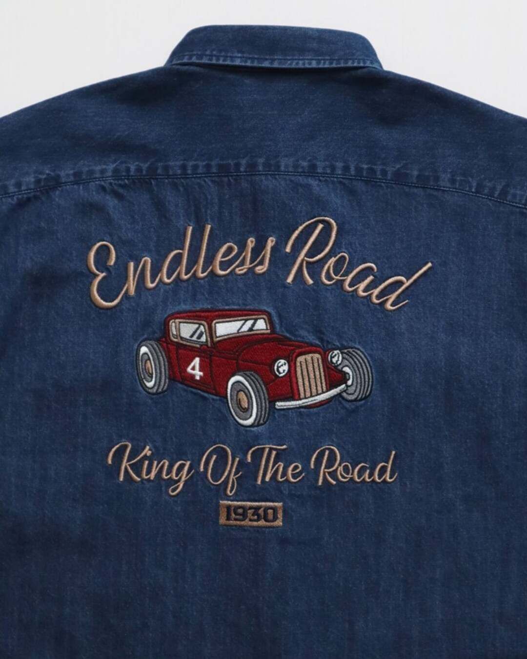 【POWER TO THE PEOPLE】老爺車復古牛仔襯衫