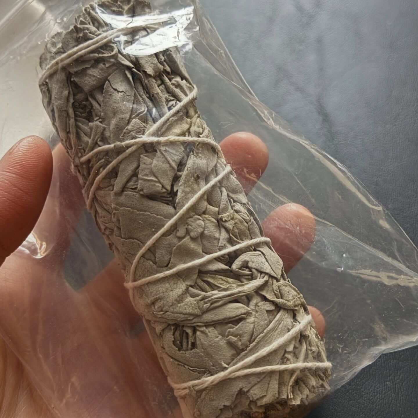 [原石] 白鼠尾草杖 植物薰草杖 淨化草杖