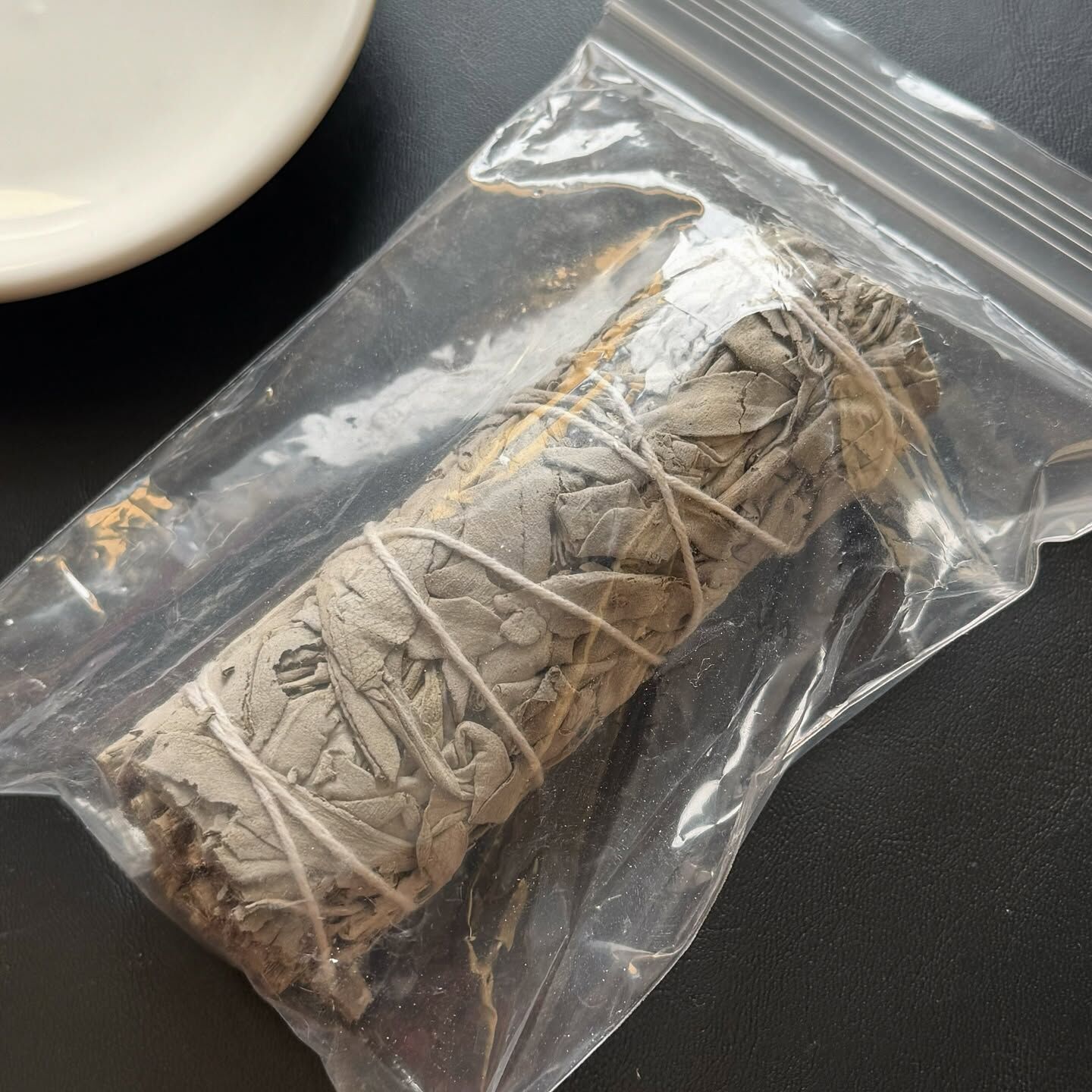 [原石] 白鼠尾草杖 植物薰草杖 淨化草杖