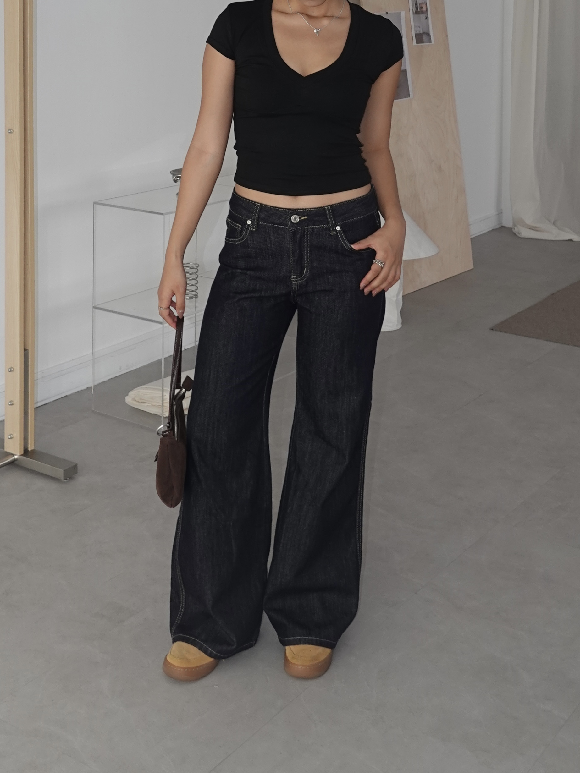 經典收藏🖊️美式深藍低腰牛仔褲