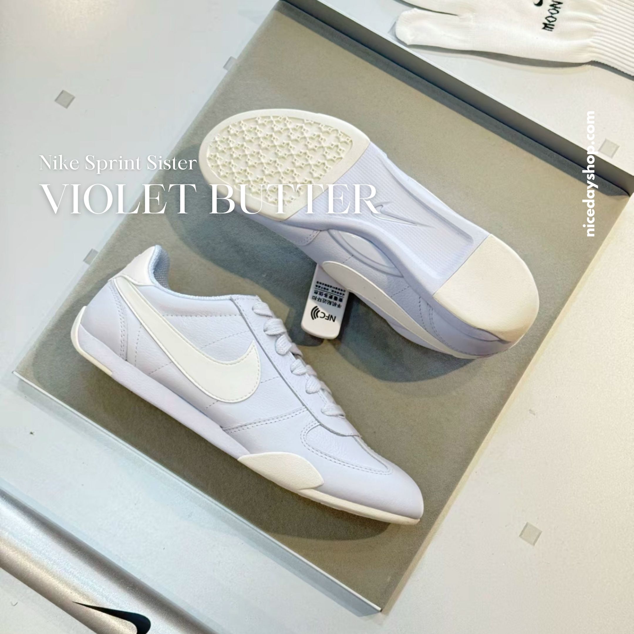 NICEDAY 代購 Nike Sprint Sister 寶寶藍 淺藍白 舒適 貼合 IB7102