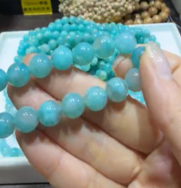 260409 - A50 9mm+收藏級玉化莫桑比克天河櫻花雨手串