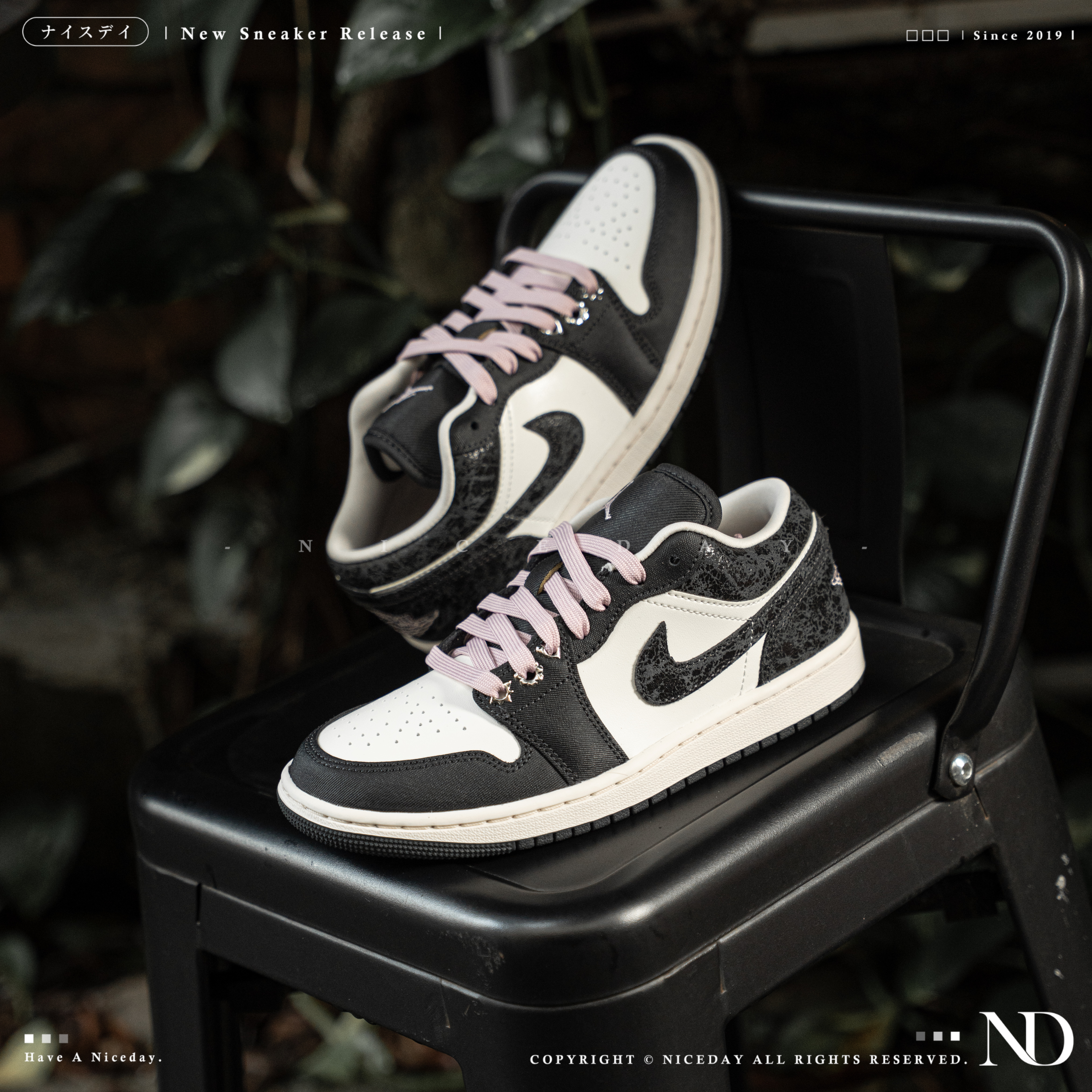 NICEDAY 現貨 Air Jordan 1 Low Iced Carmine 黑粉 Blackpink II0595-001