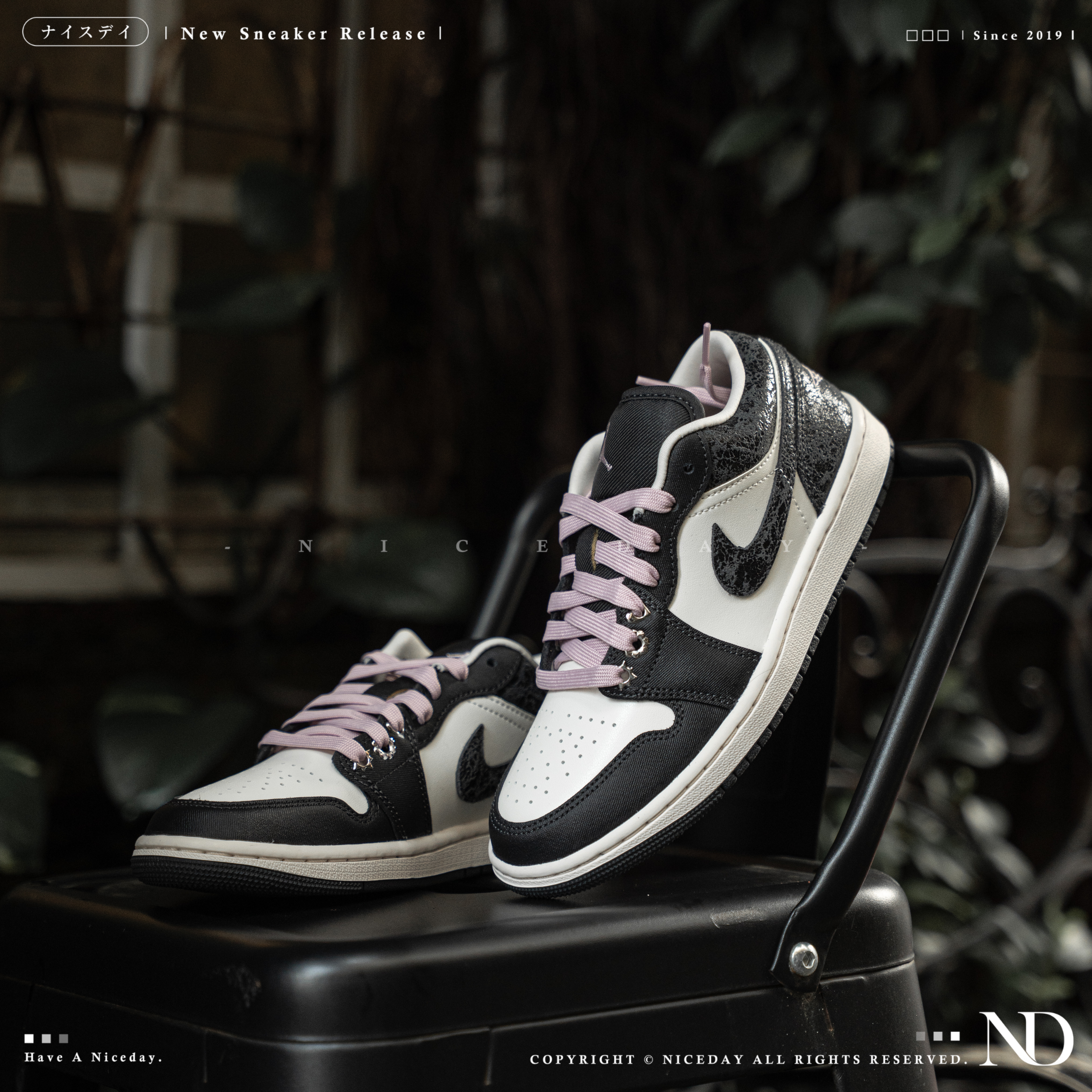 NICEDAY 現貨 Air Jordan 1 Low Iced Carmine 黑粉 Blackpink II0595-001