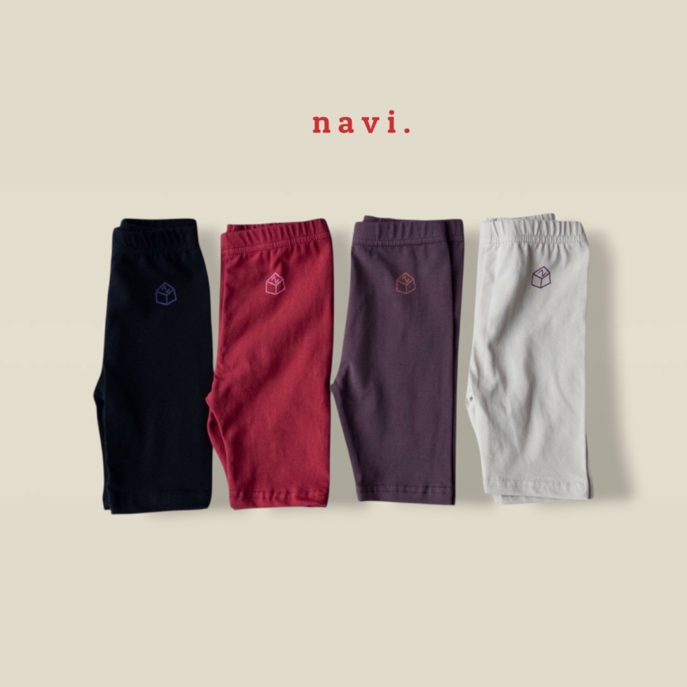 90-160 NAVI 5分貼腿褲 4色