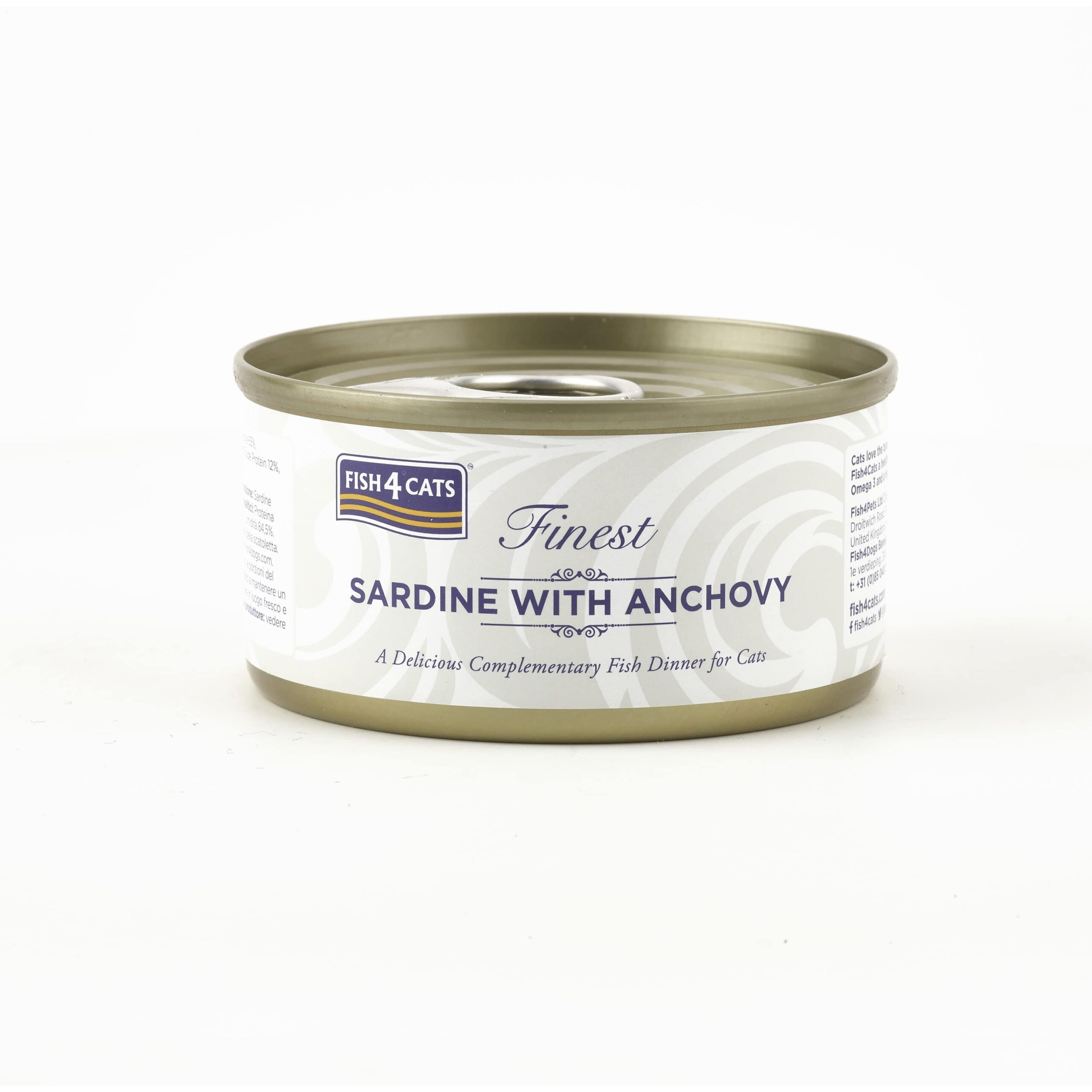 Fish4Cats - 沙甸魚鯷魚(鳳尾魚) Sardine with Anchovy (白) 70g