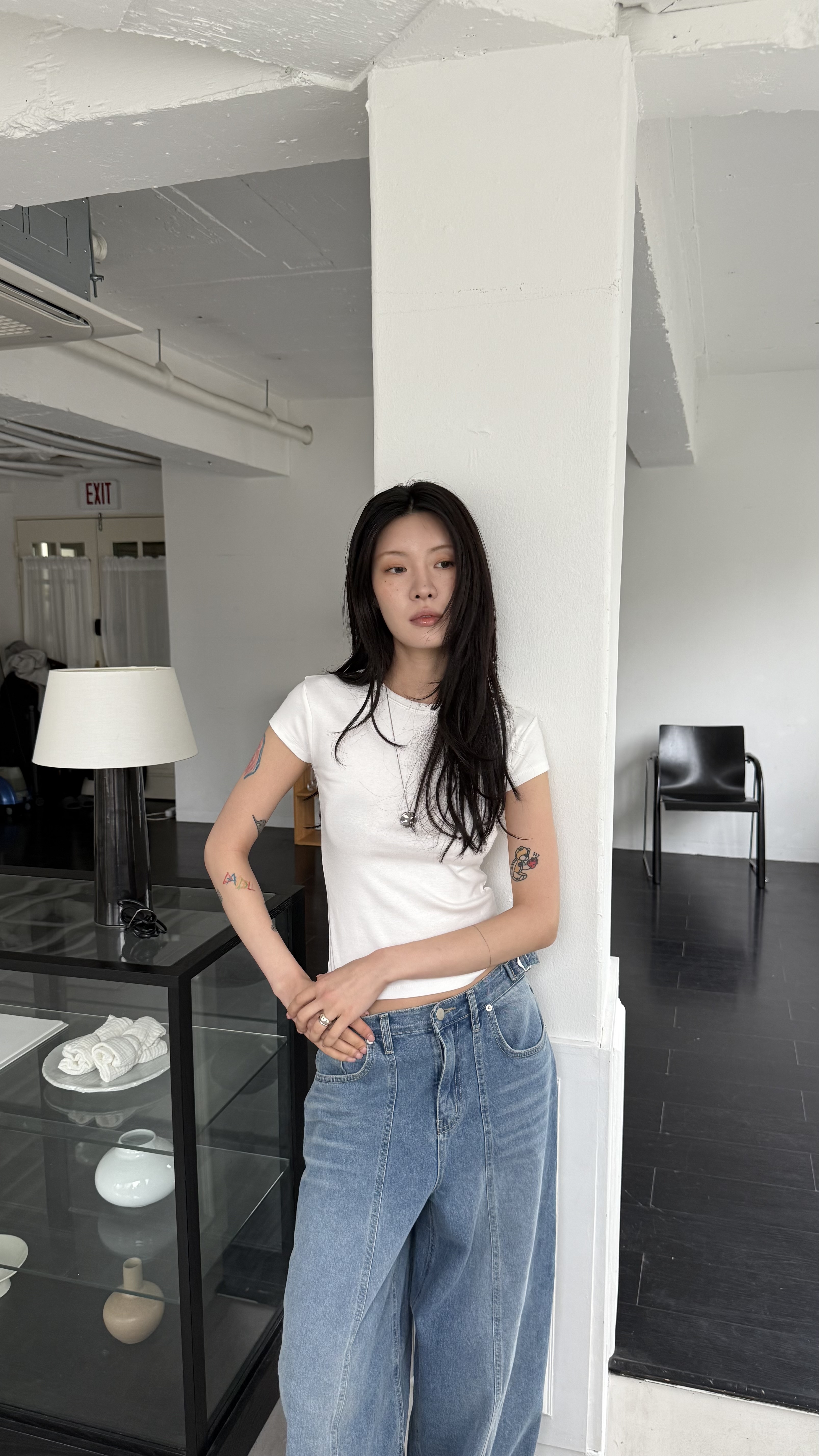 Lizzi舒服基本款棉質tee(4色)