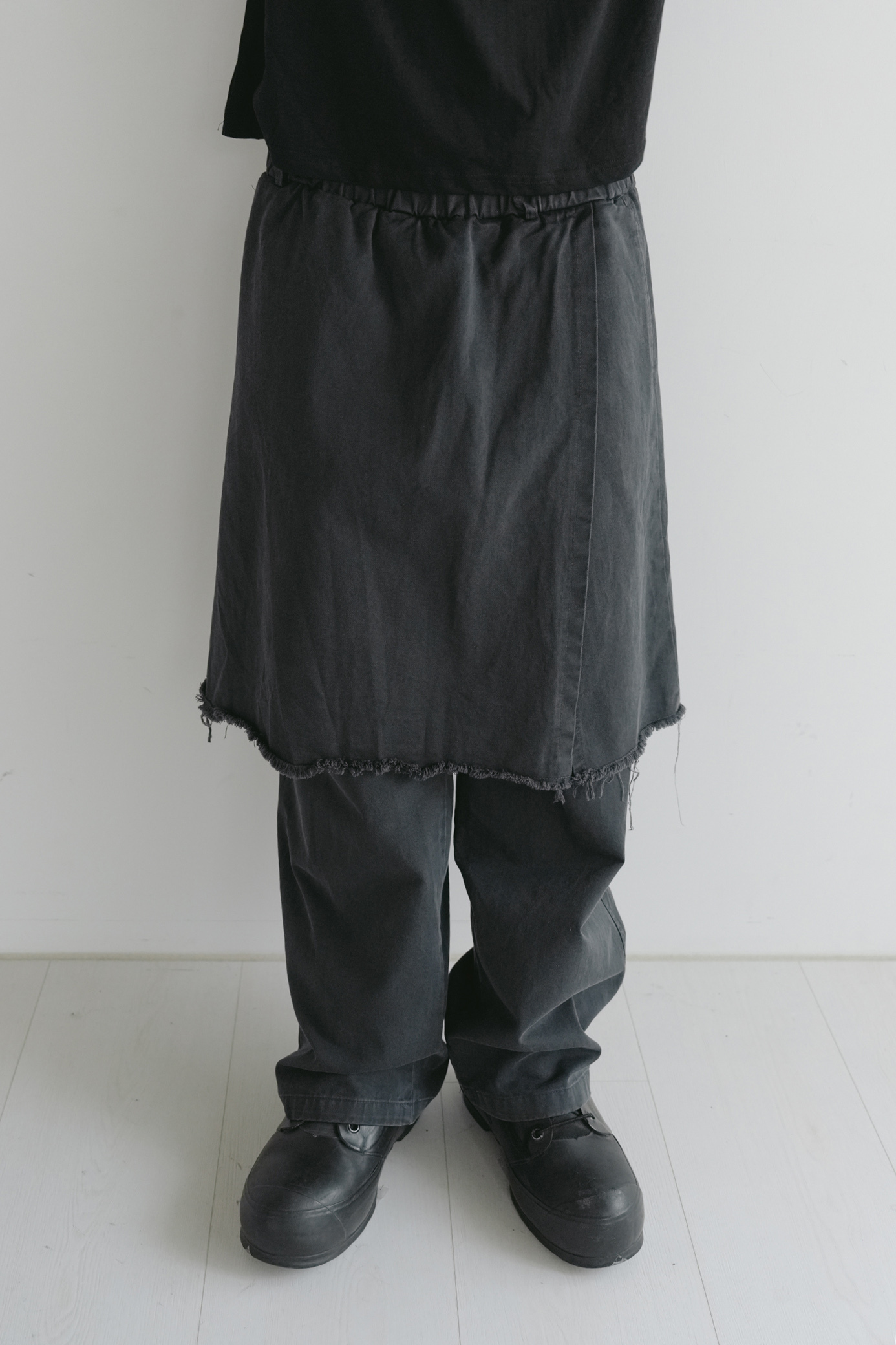 【unisex】double flare banding pants #長褲