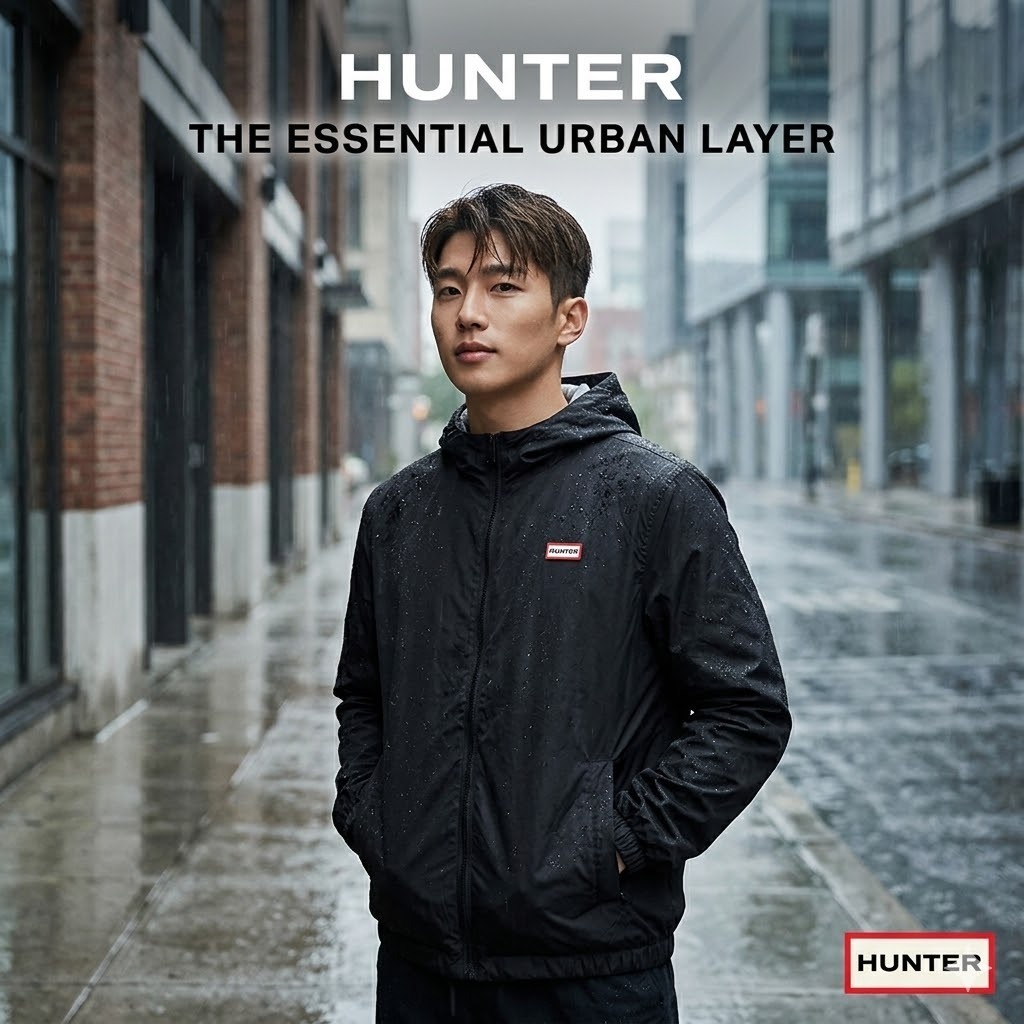 【預購】H0408144 Hunter 防潑水連帽防風夾克