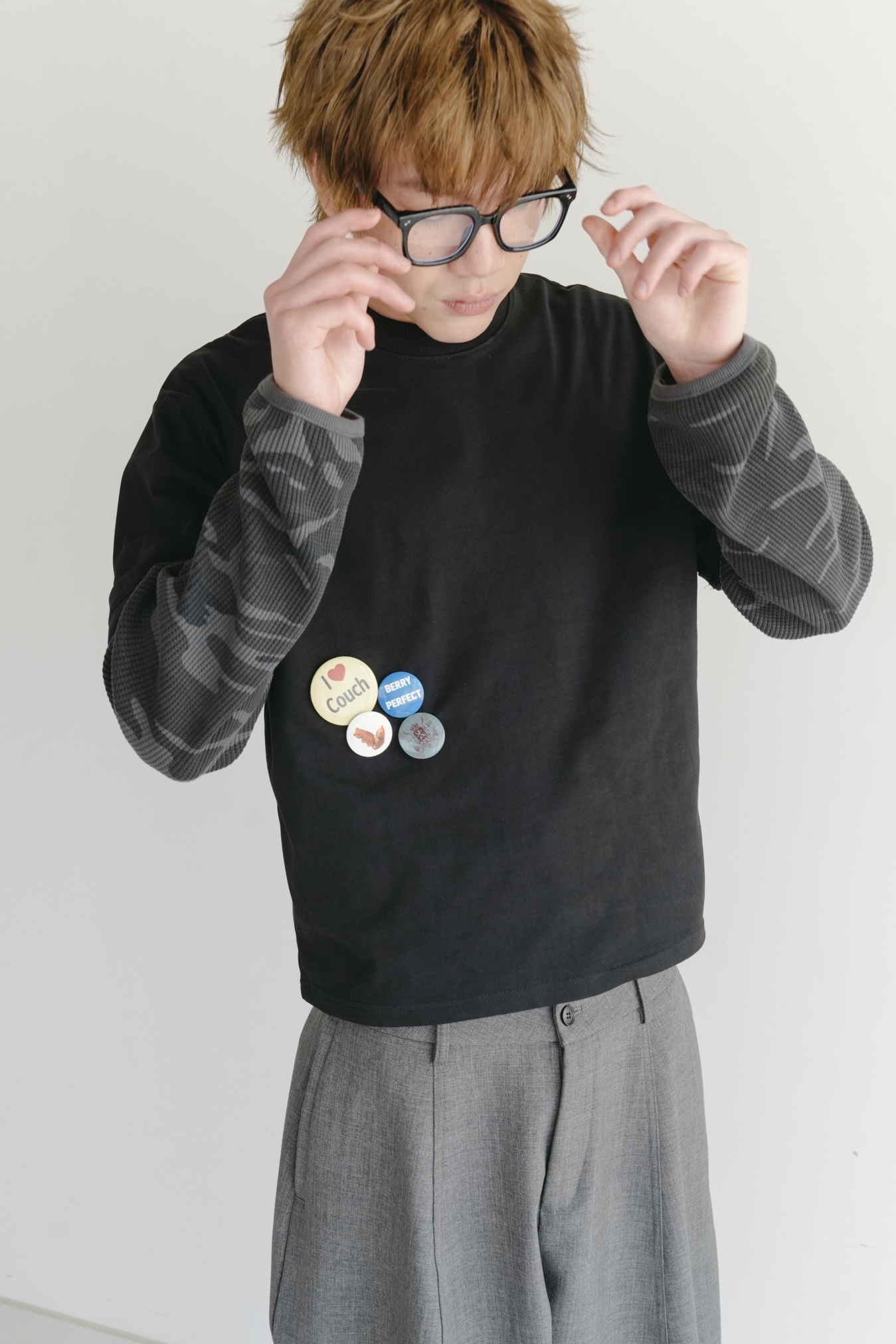 camo waffle tee #上衣