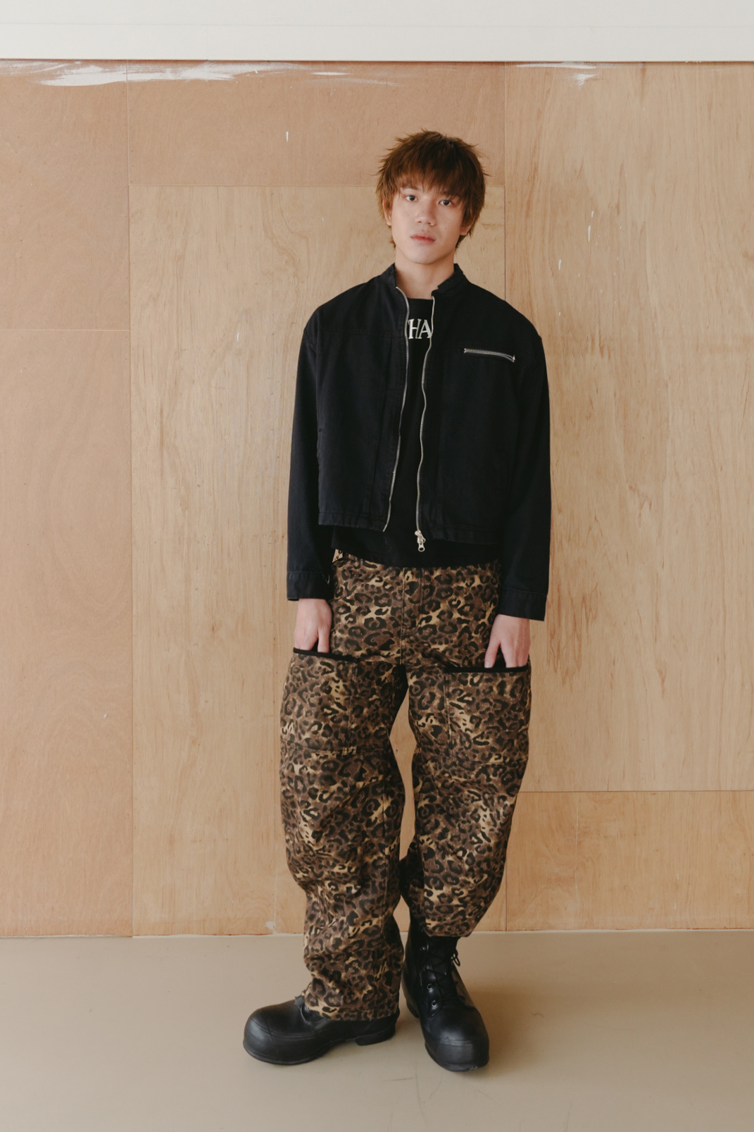 circle cation cropped jacket #外套