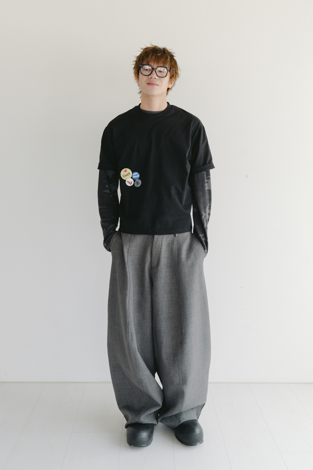 Cropped Short Sleeve T-Shirt #上衣