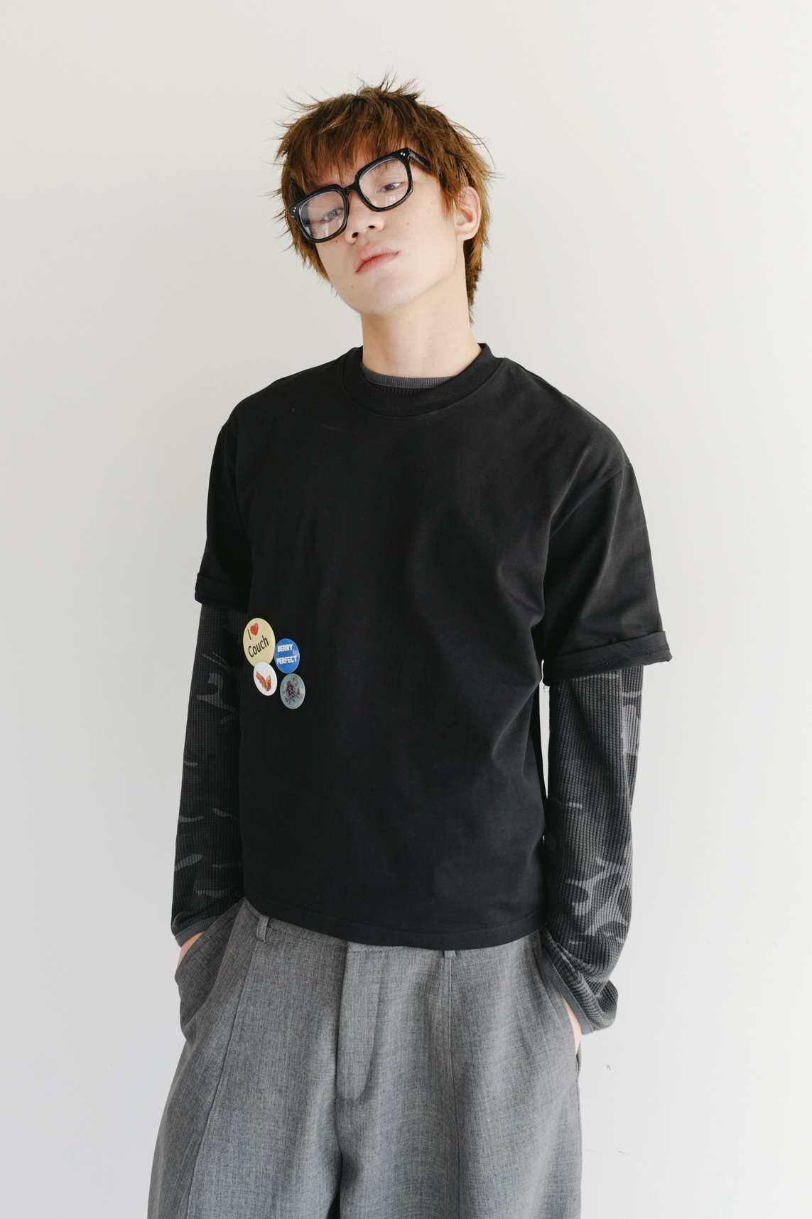 Cropped Short Sleeve T-Shirt #上衣