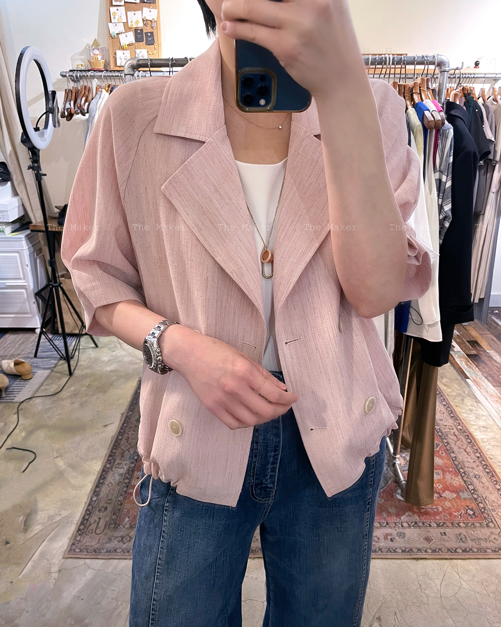 🪩 立體孖襟薄外套 🪩